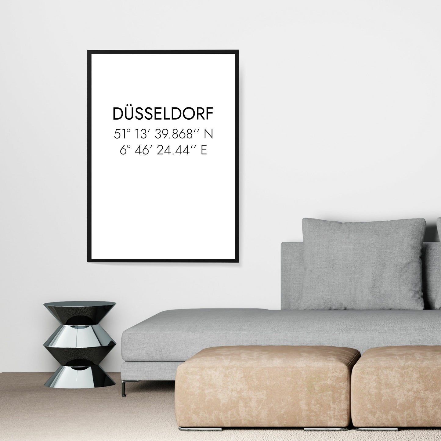 Poster Düsseldorf Koordinaten #1