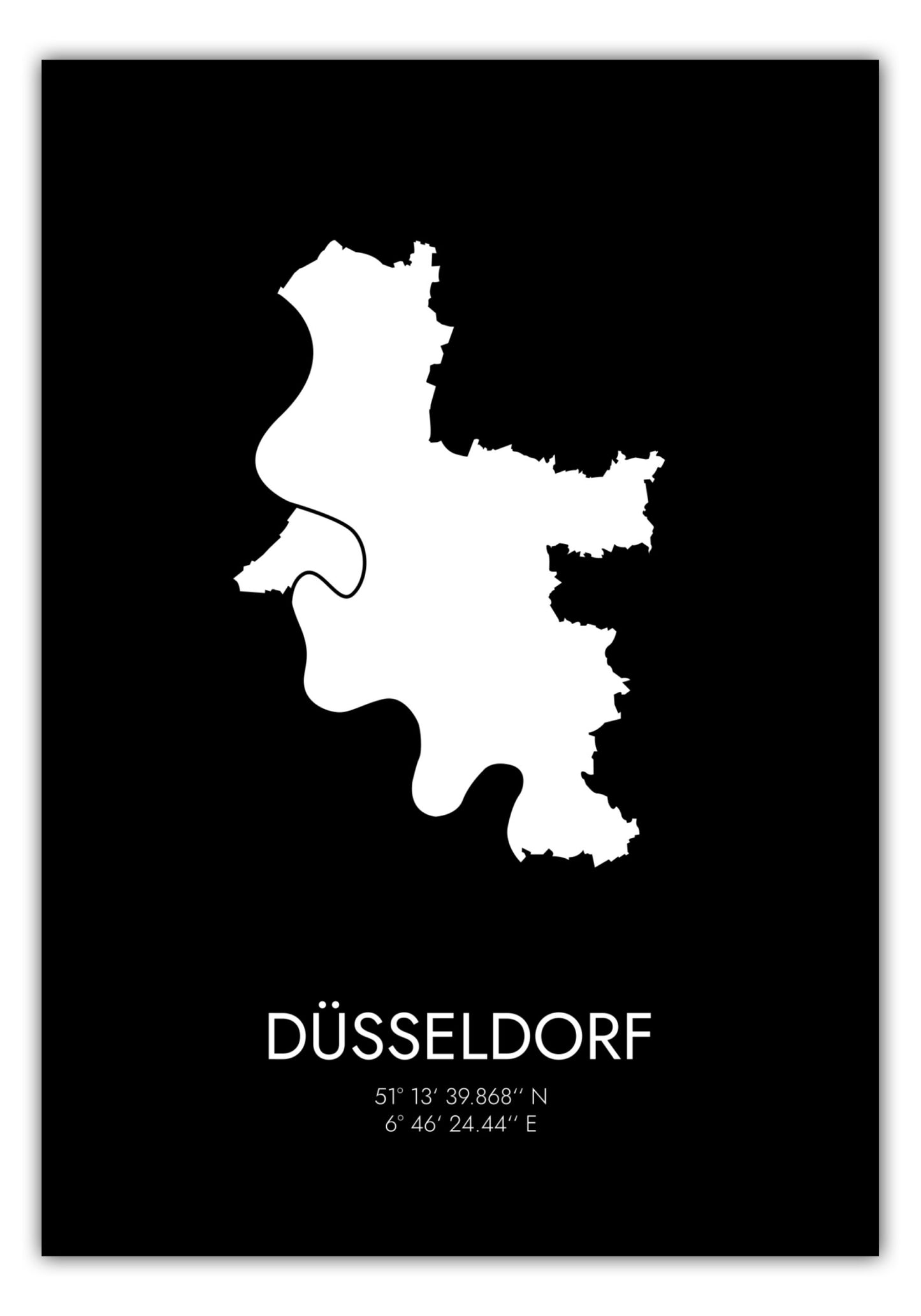 Poster Düsseldorf Koordinaten #3