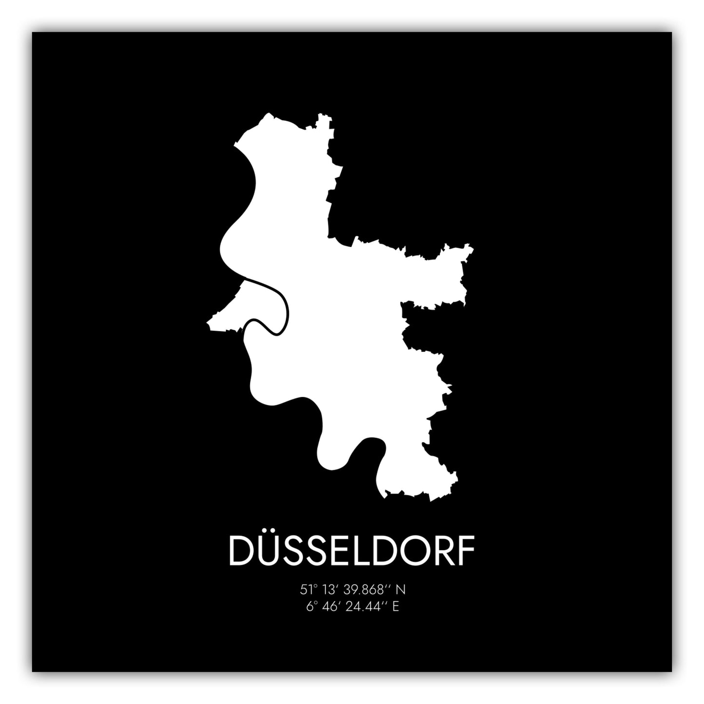 Poster Düsseldorf Koordinaten #3