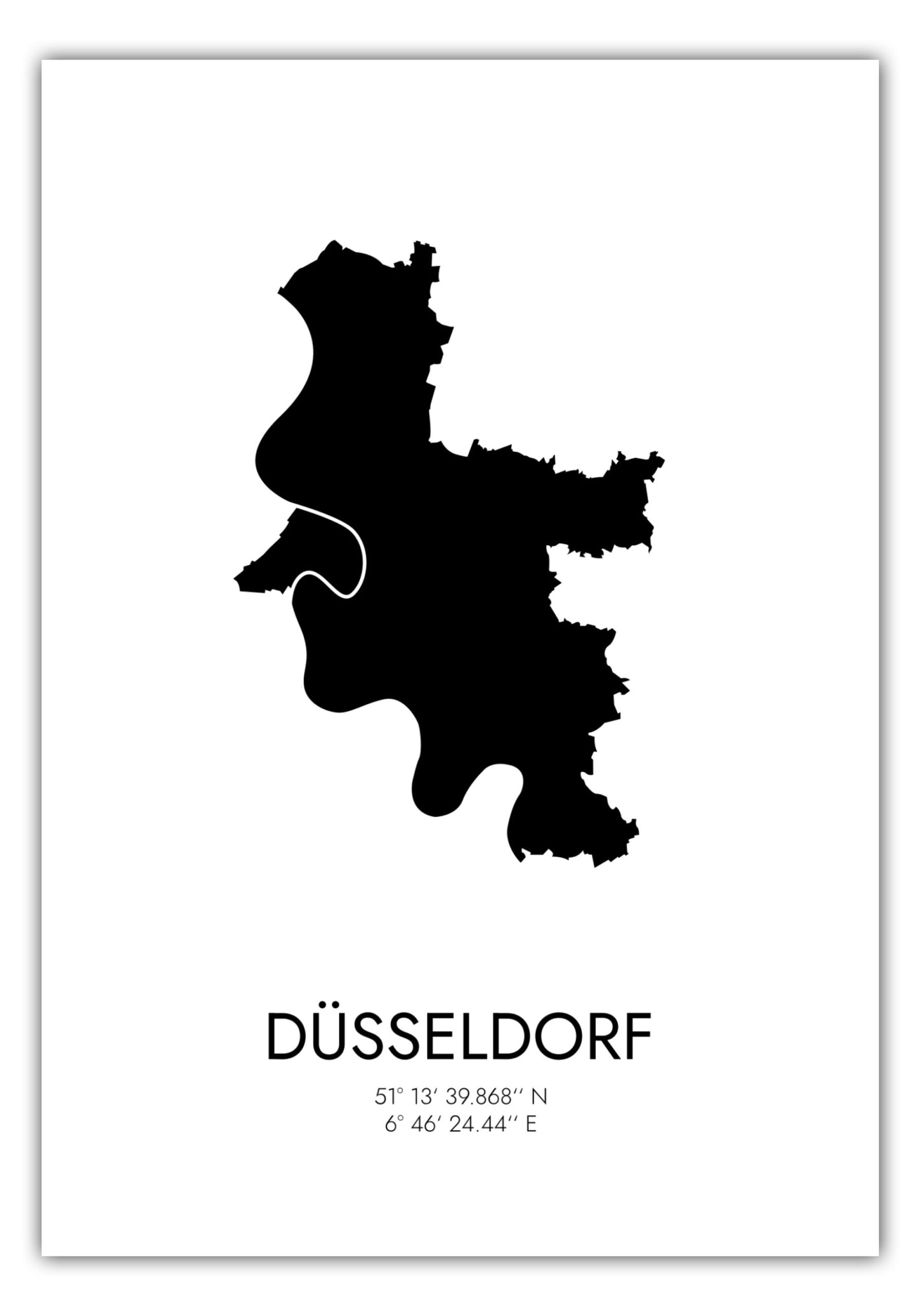 Poster Düsseldorf Koordinaten #3