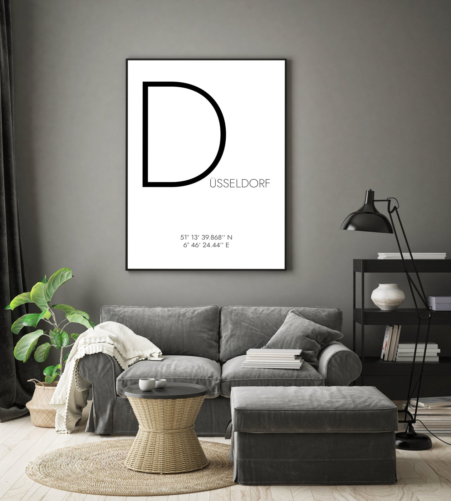 Poster Düsseldorf Koordinaten #4