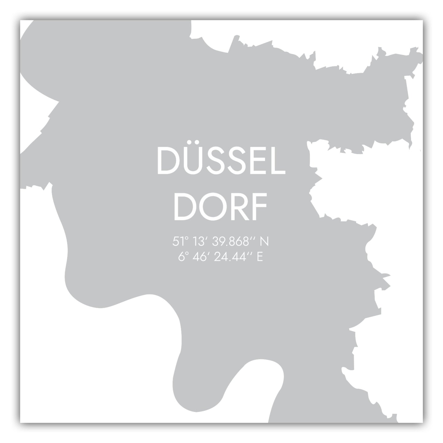 Poster Düsseldorf Koordinaten #5