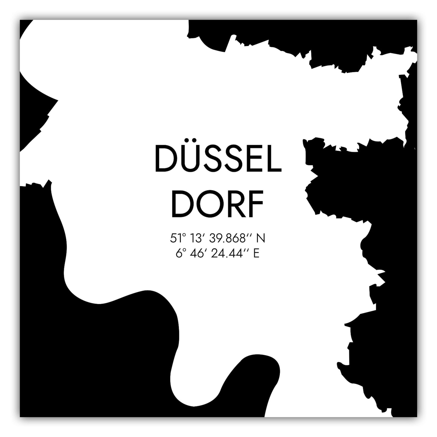 Poster Düsseldorf Koordinaten #5
