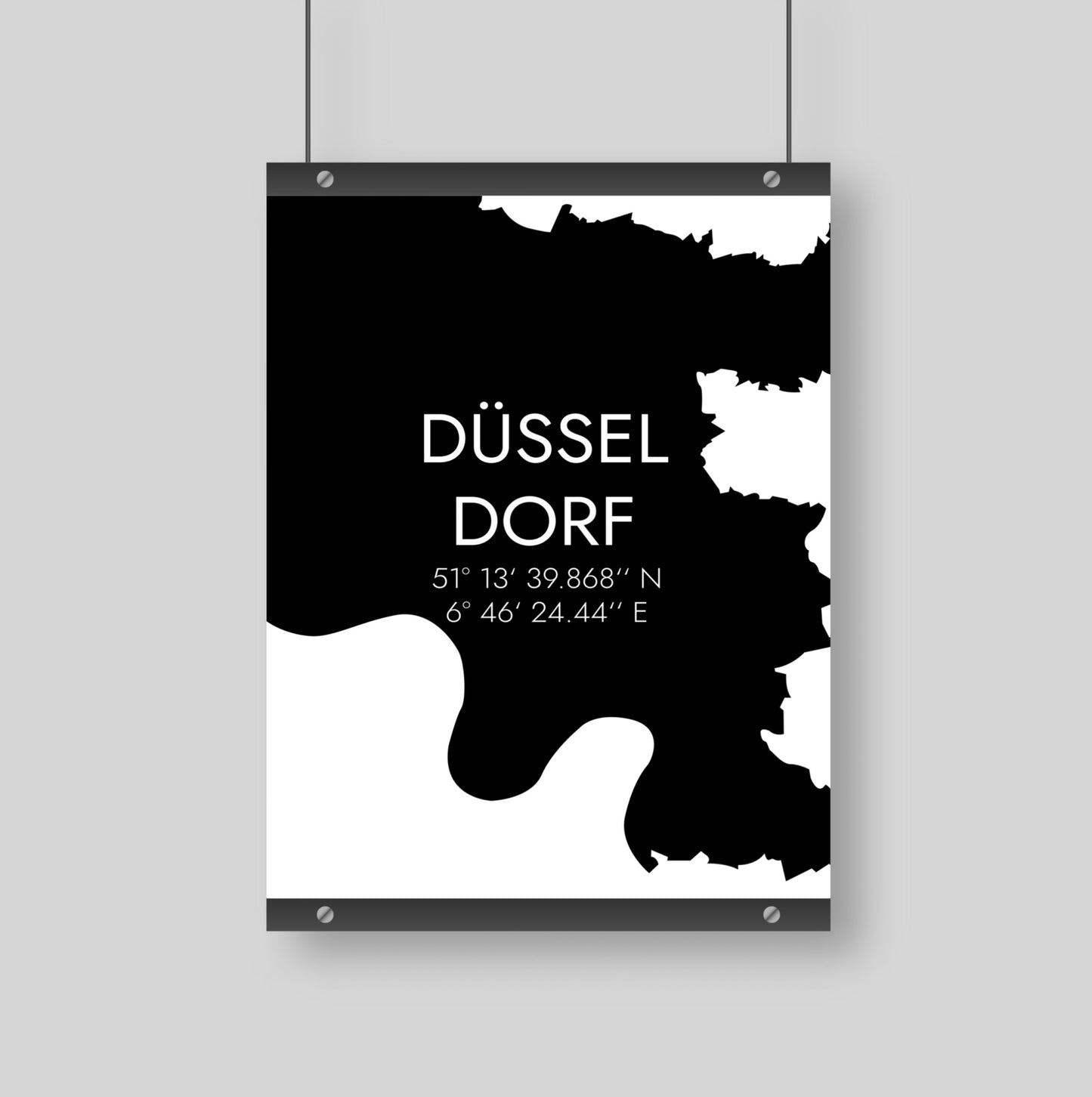 Poster Düsseldorf Koordinaten #5