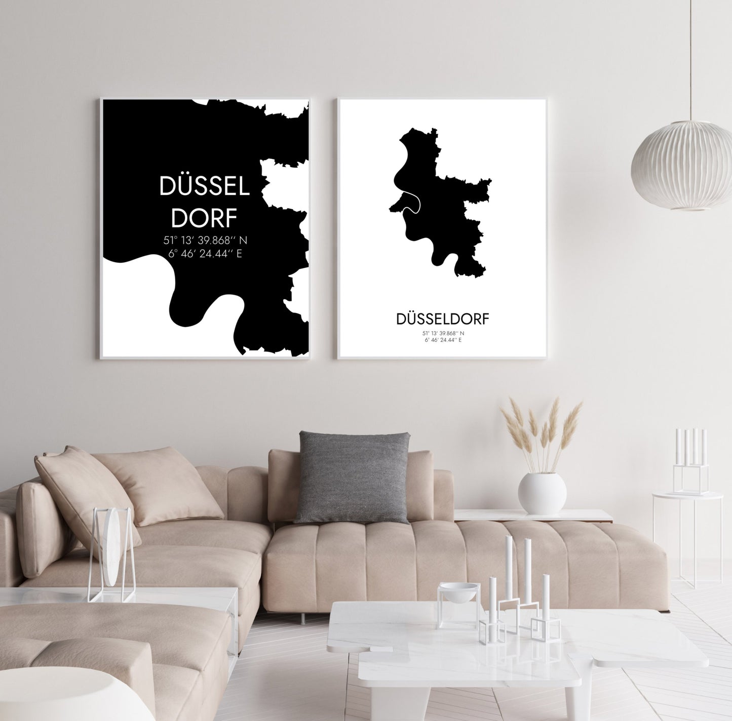 Poster Düsseldorf Koordinaten #5