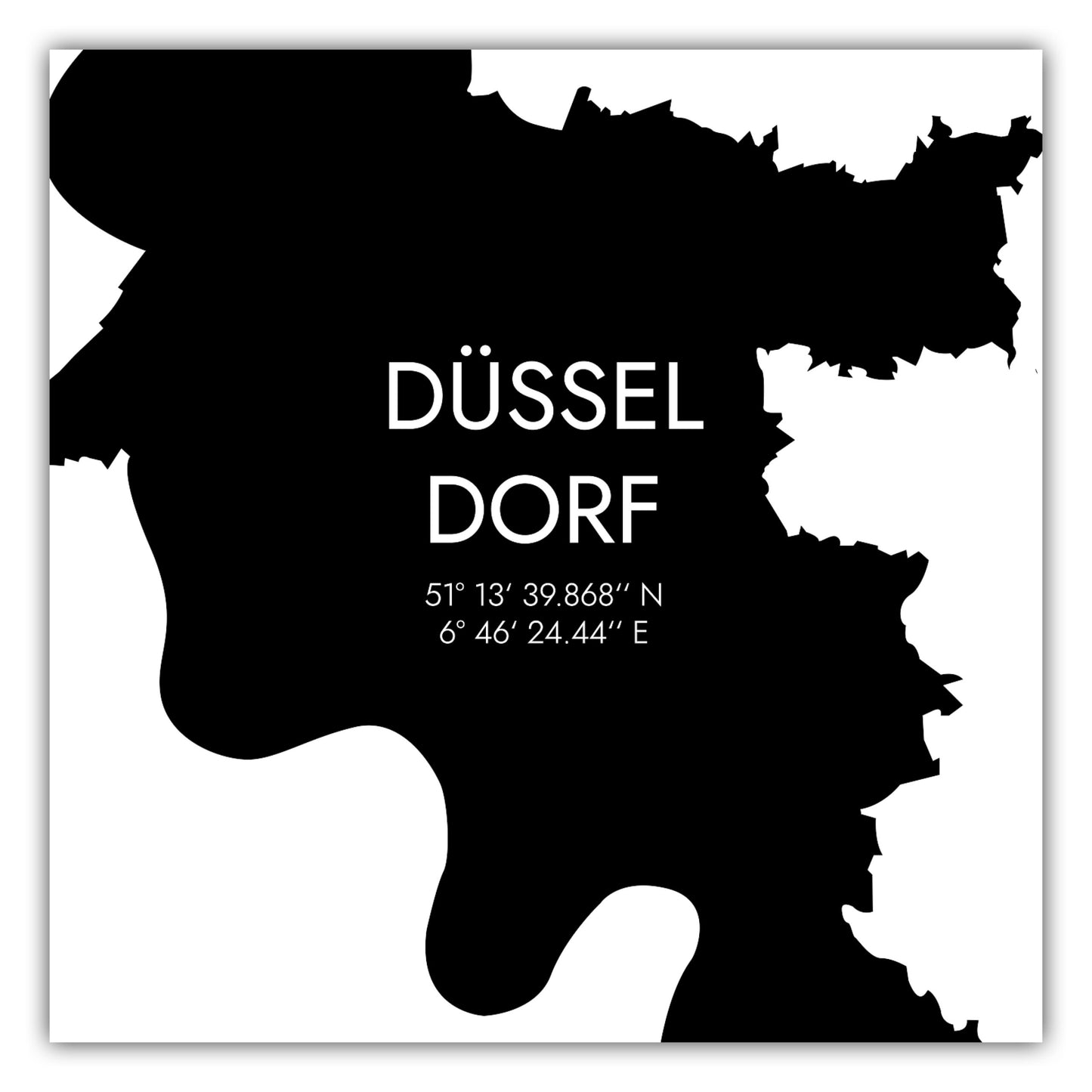 Poster Düsseldorf Koordinaten #5