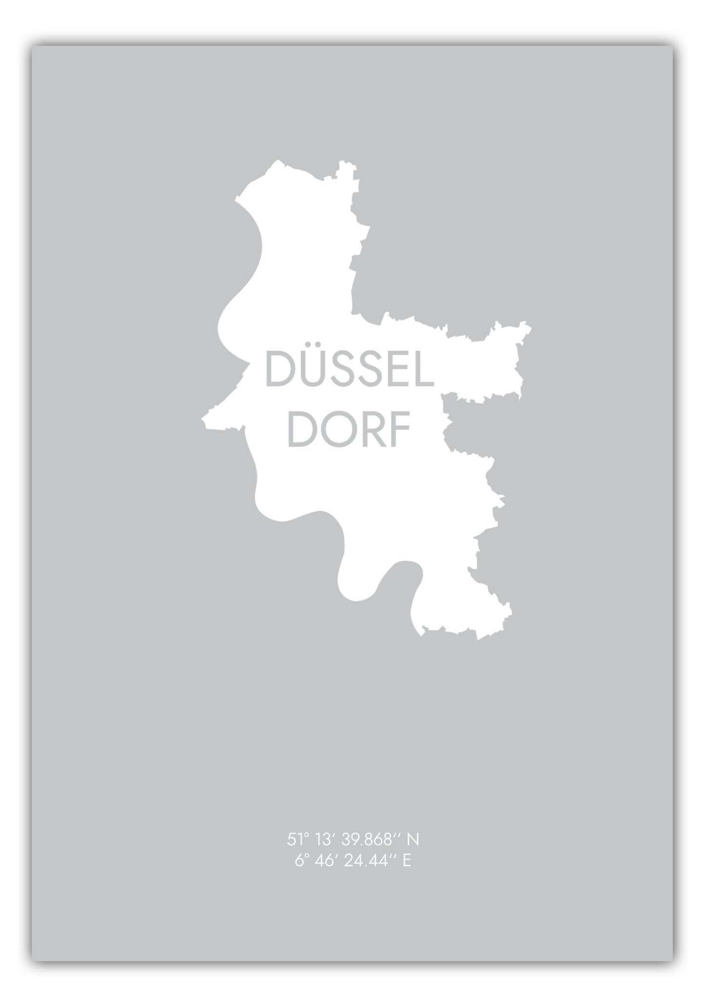 Poster Düsseldorf Koordinaten #6