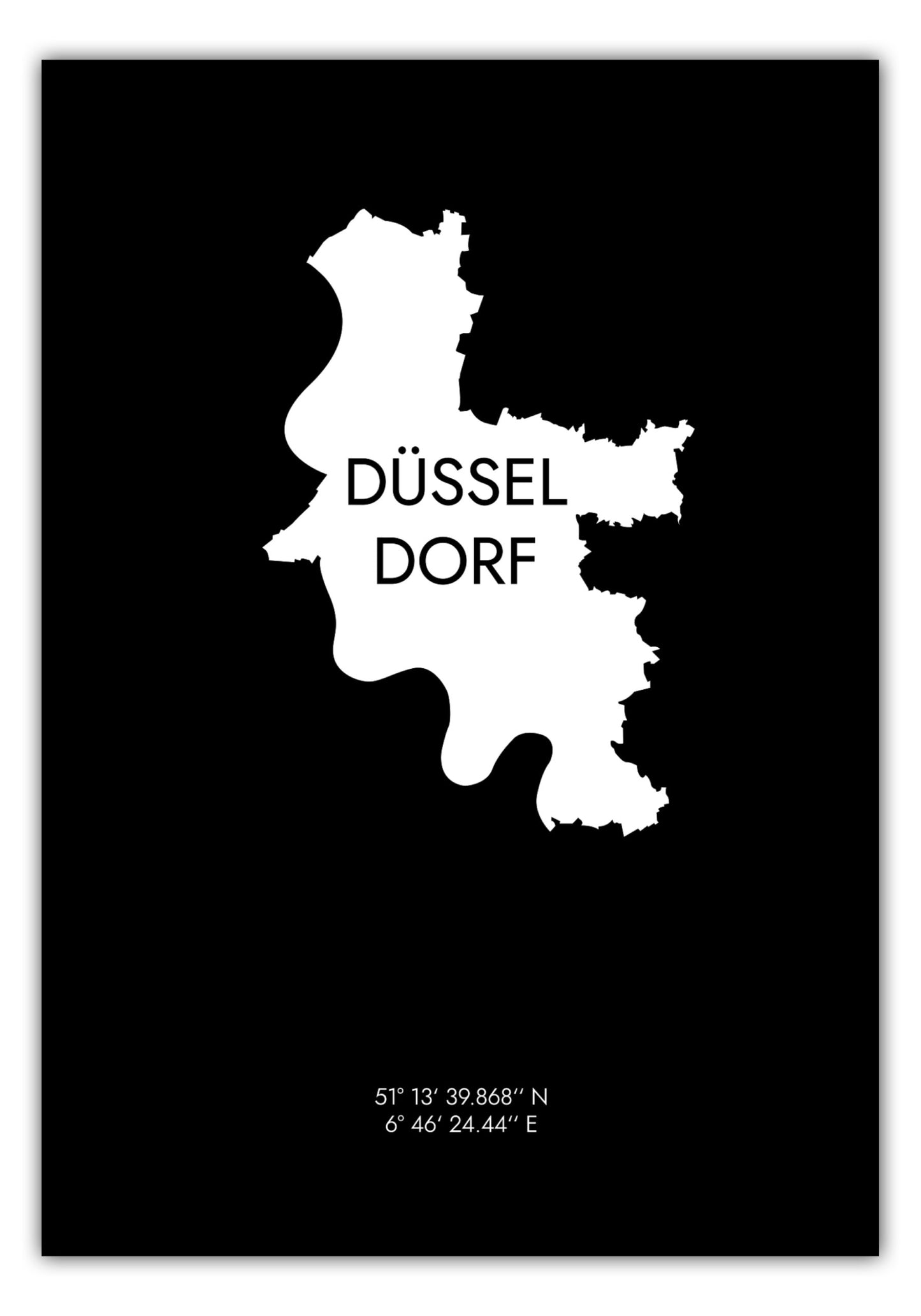 Poster Düsseldorf Koordinaten #6