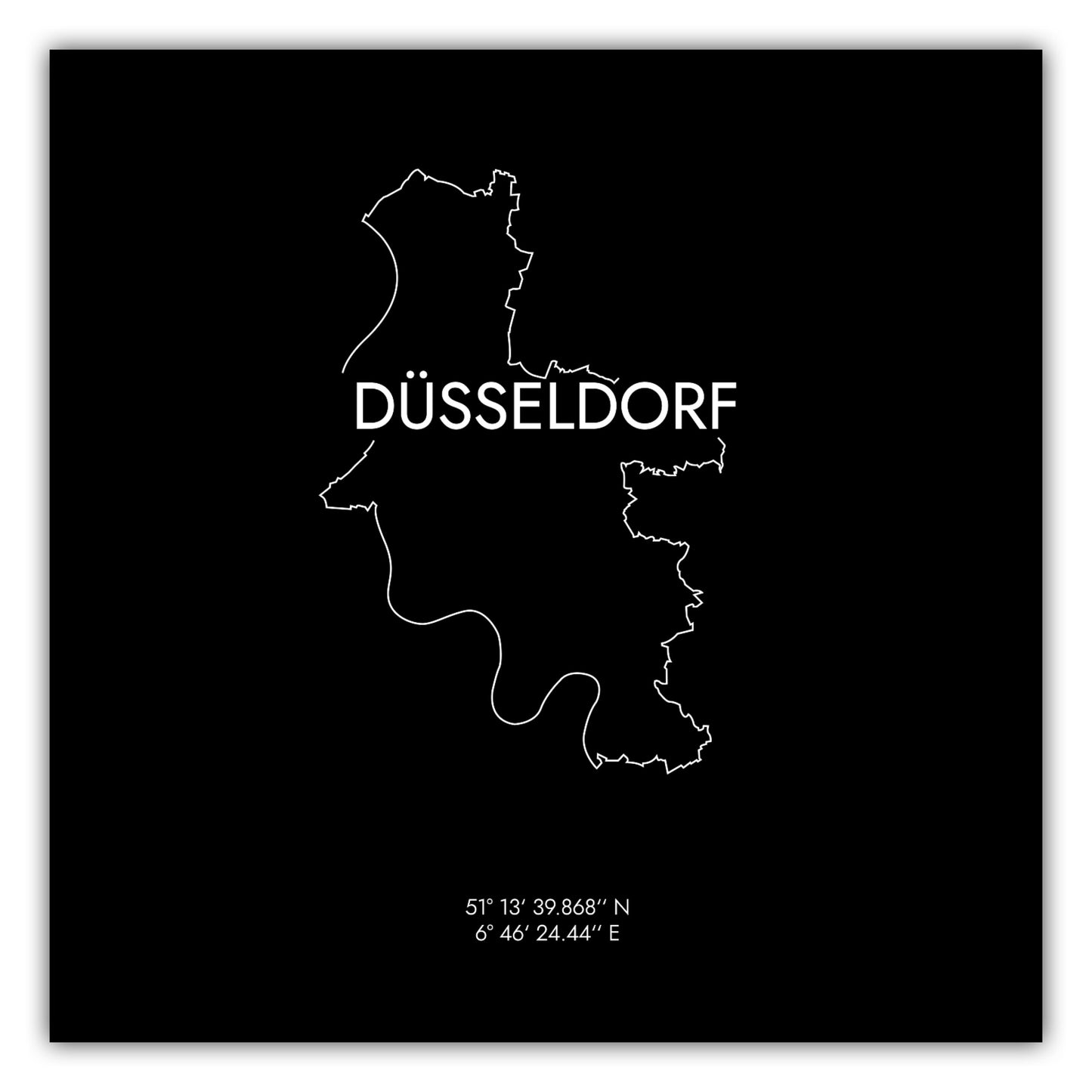 Poster Düsseldorf Koordinaten #8