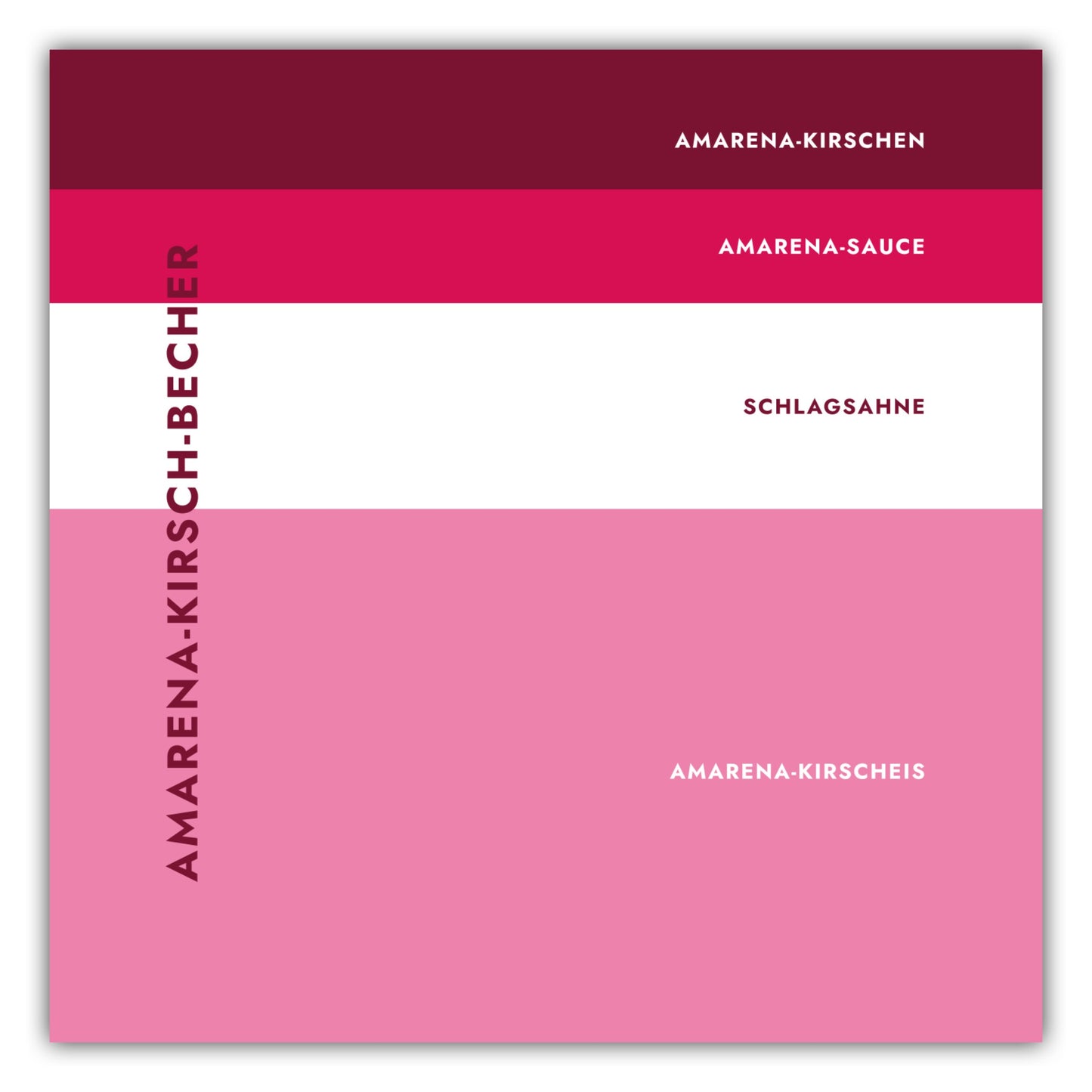 Poster Eisbecher - Amarena-Kirsch