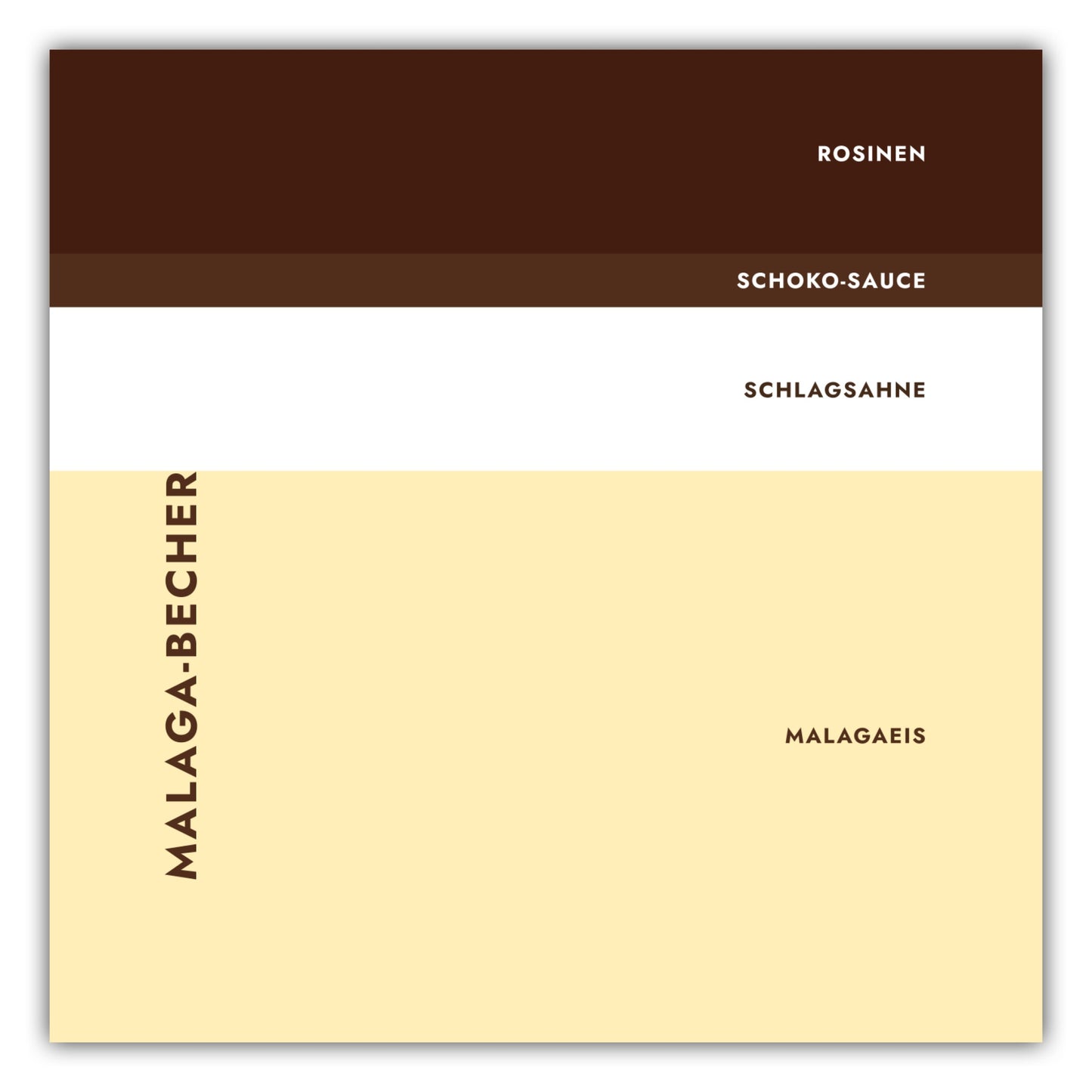 Poster Eisbecher - Malaga