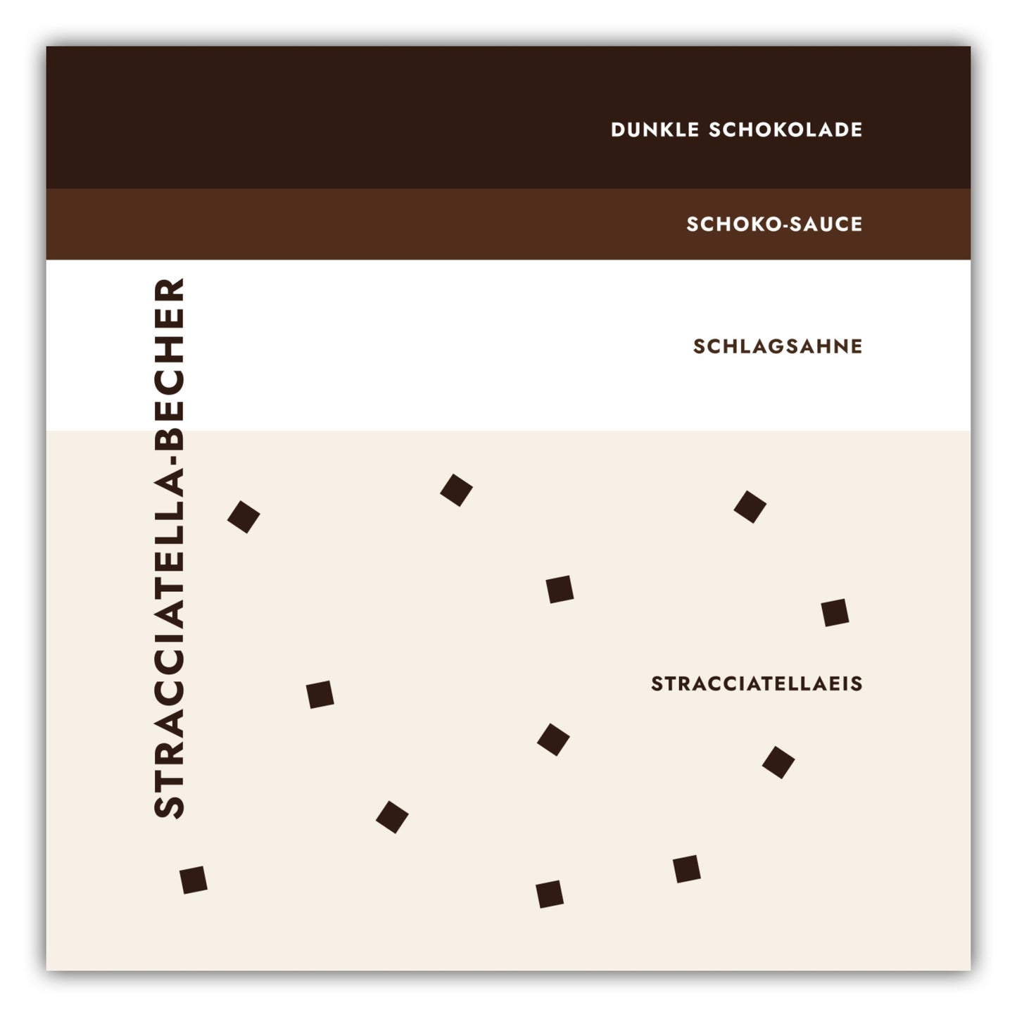 Poster Eisbecher - Stracciatella