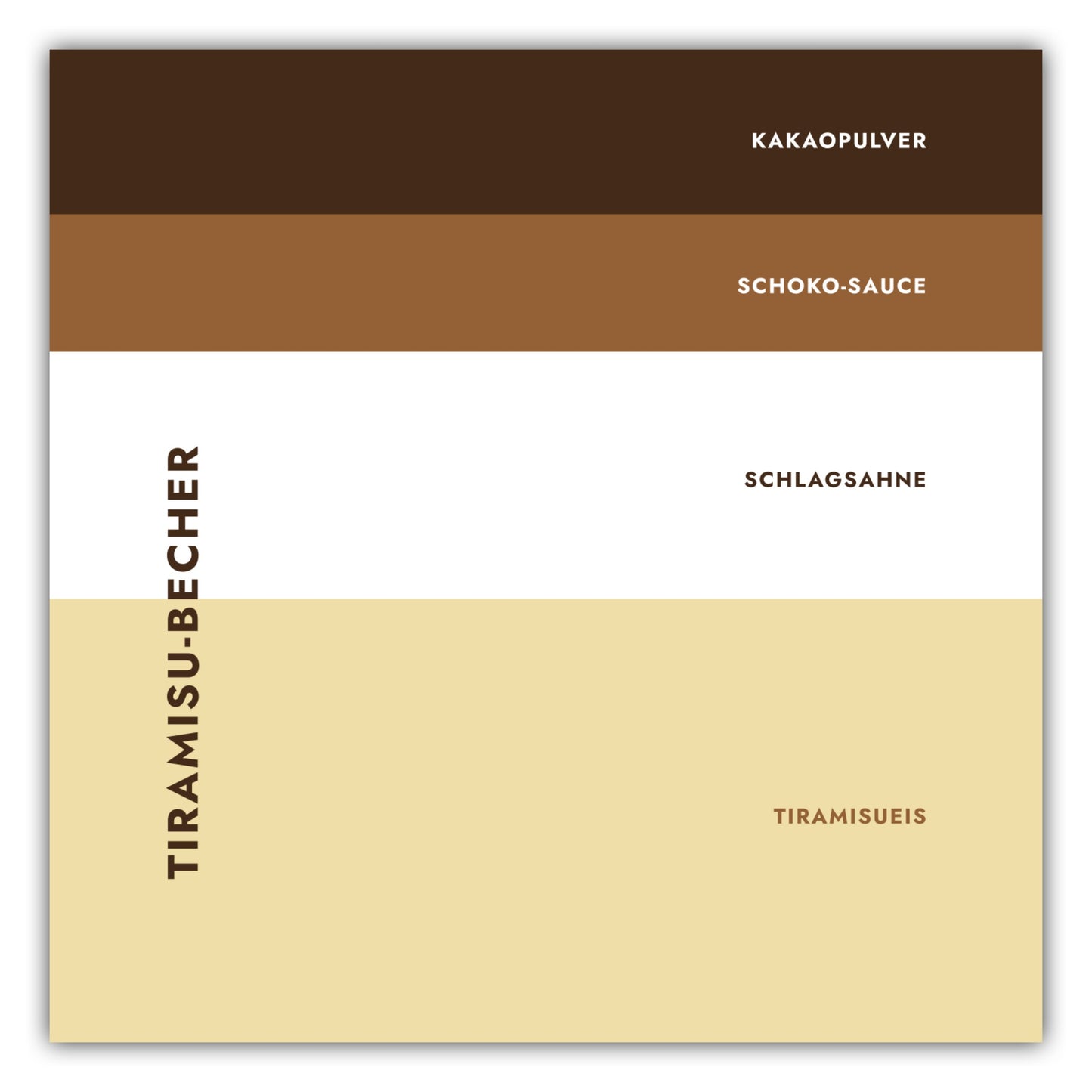 Poster Eisbecher - Tiramisu