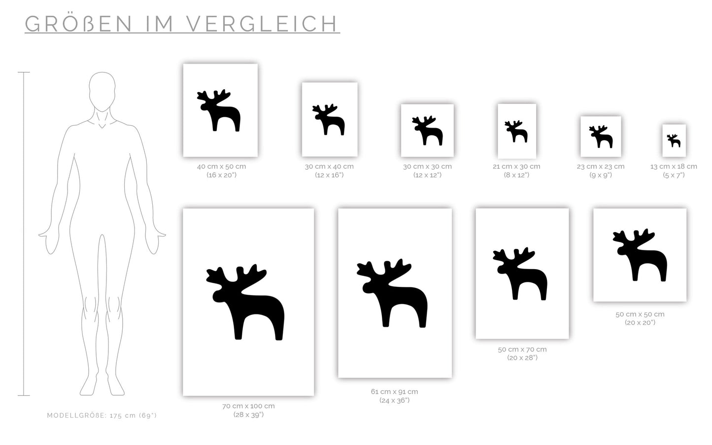 Poster Elch mittel