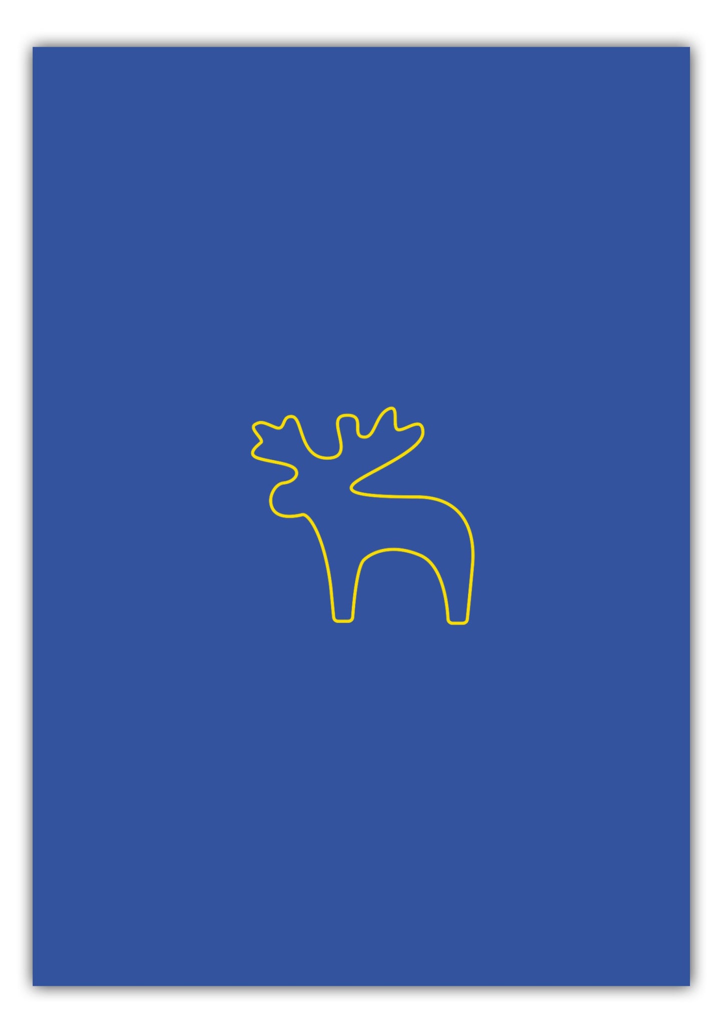 Poster Elch Outline klein
