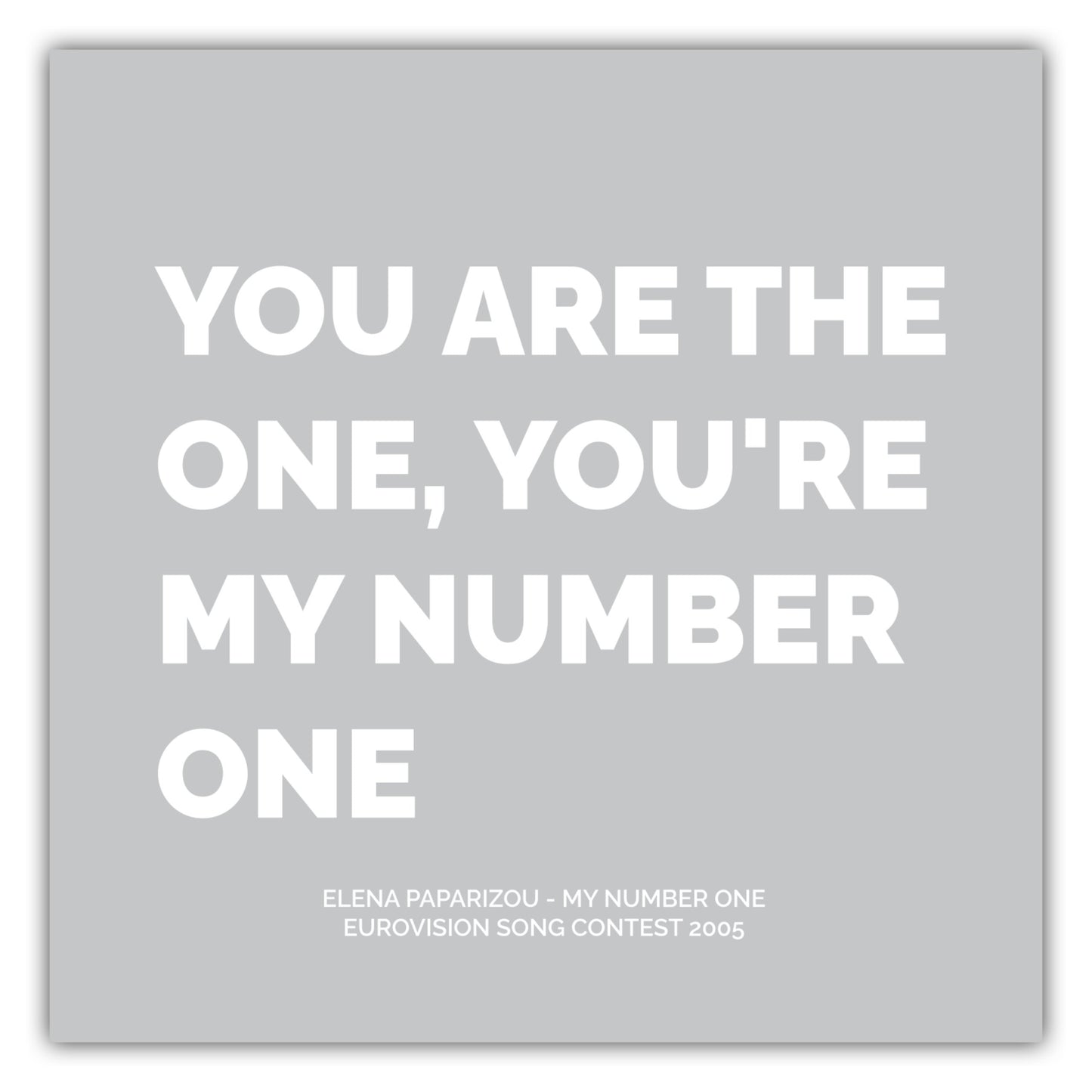 Poster Elena Paparizou - My Number One (2005)