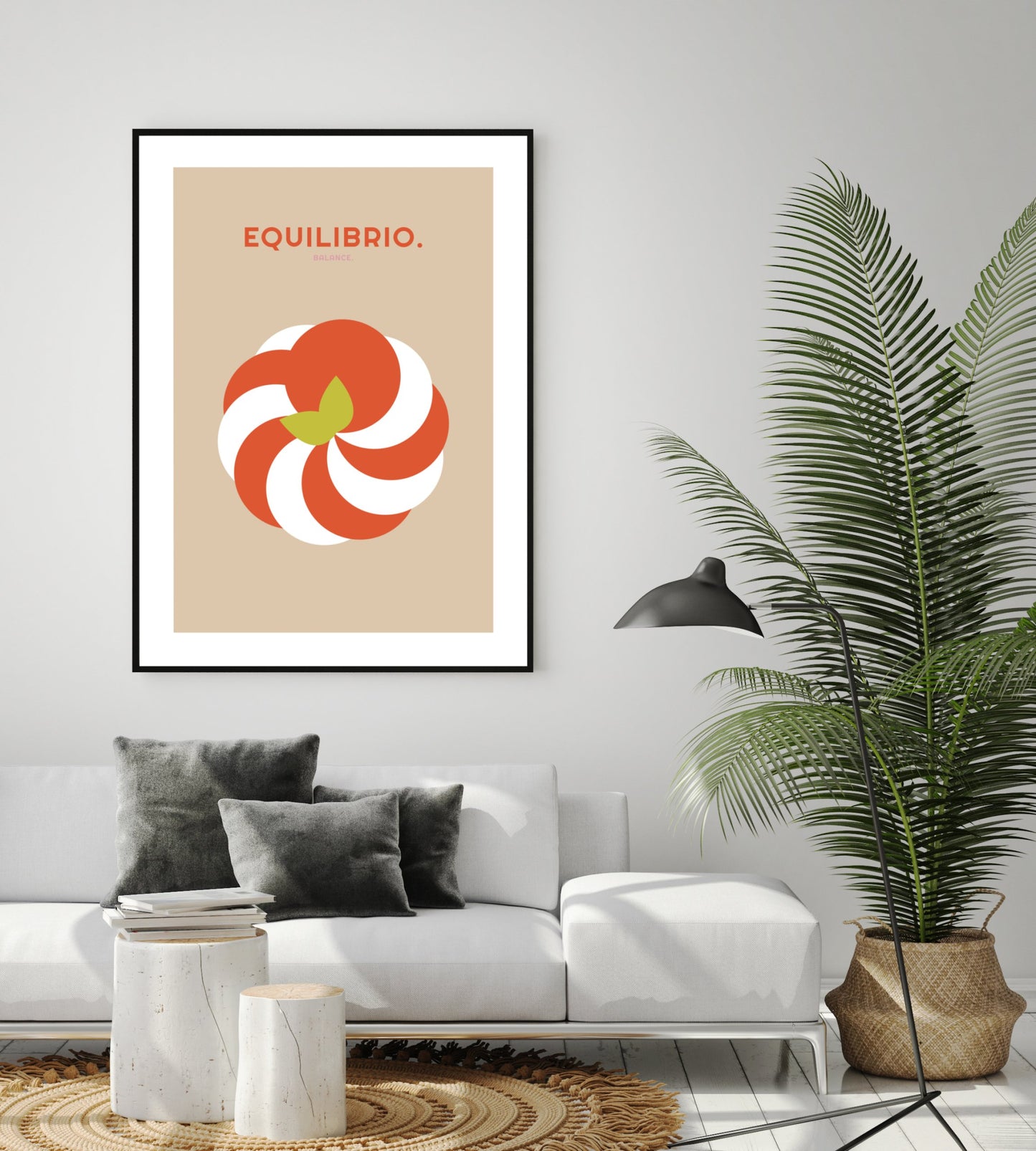Poster Equilibrio - Tomate, Mozzarella & Basilikum - La Dolce Vita Collection