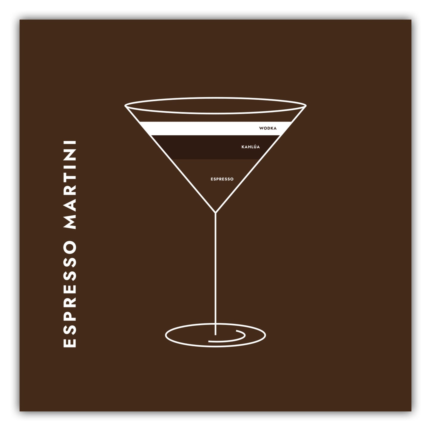 Poster Espresso Martini im Glas
