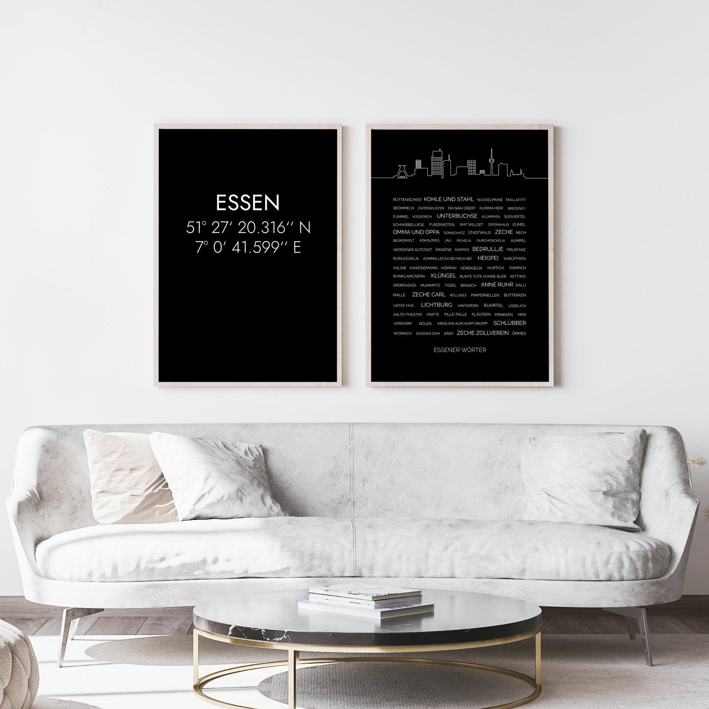 Poster Essen Koordinaten #1