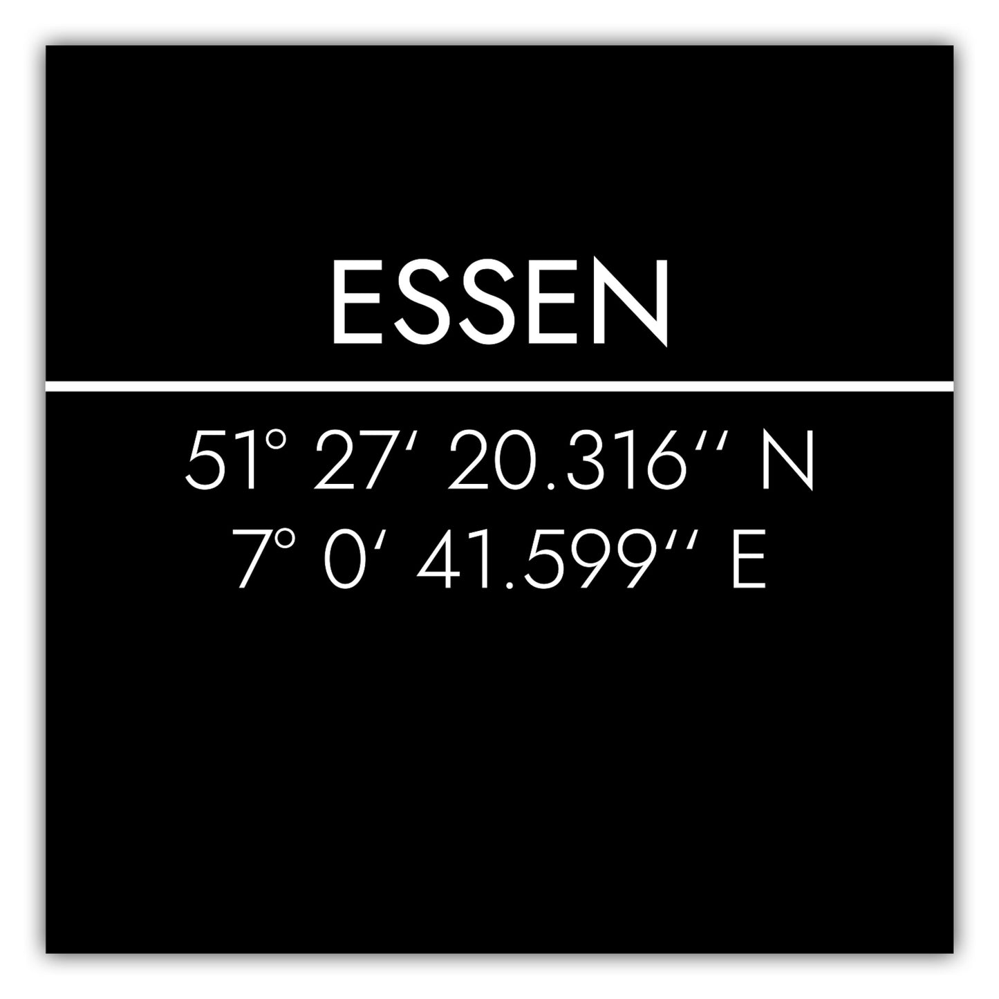 Poster Essen Koordinaten #2