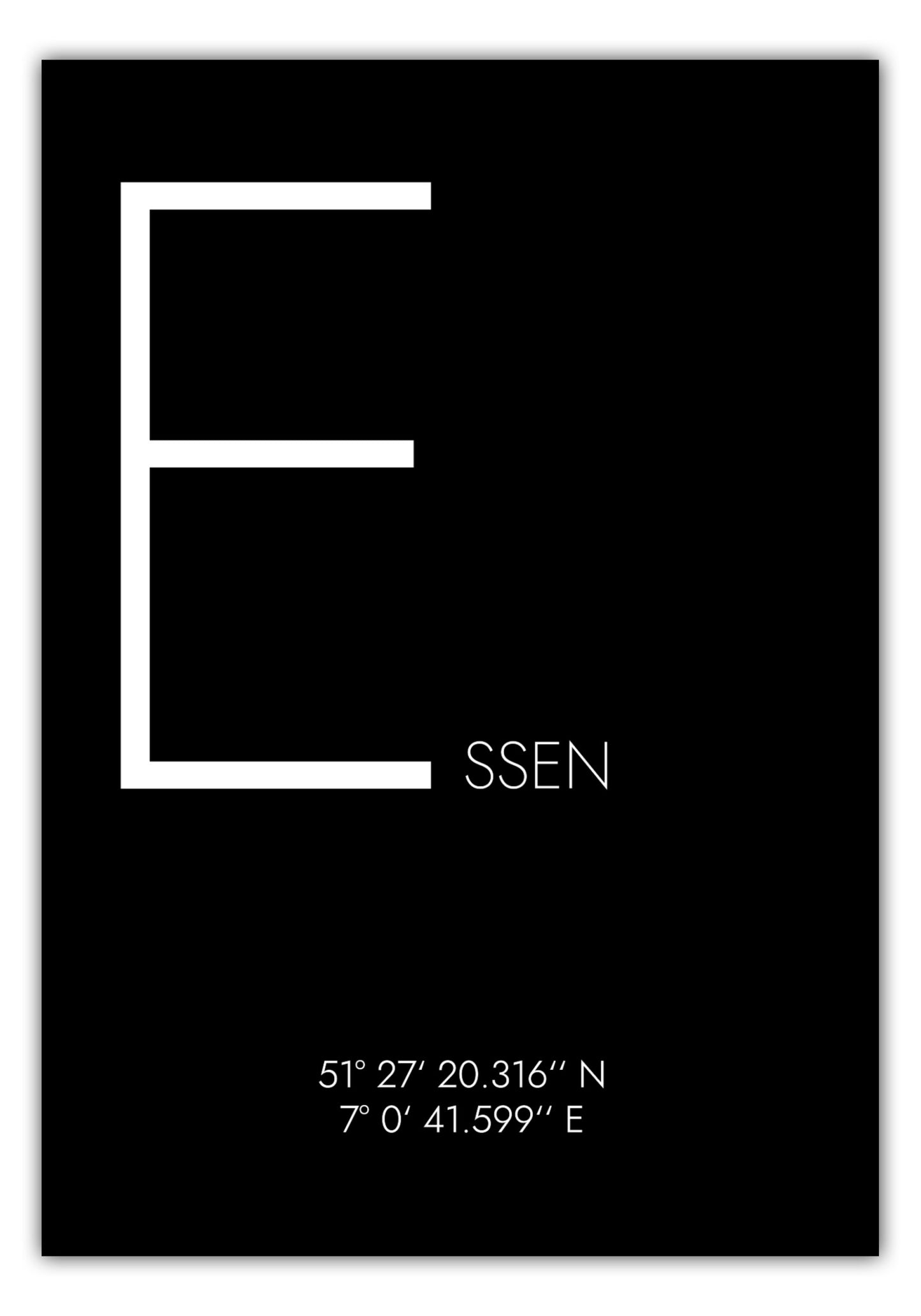 Poster Essen Koordinaten #4
