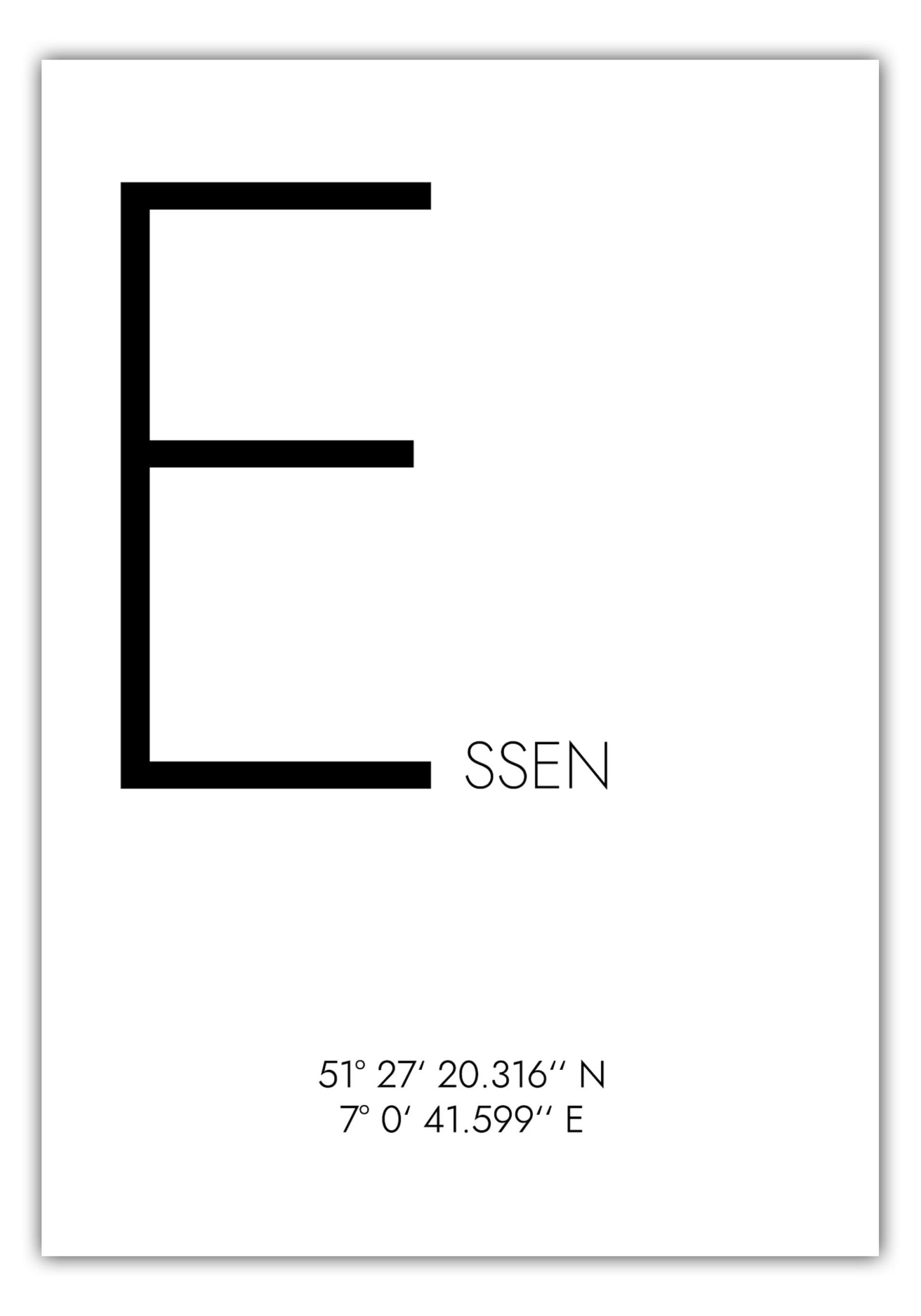 Poster Essen Koordinaten #4