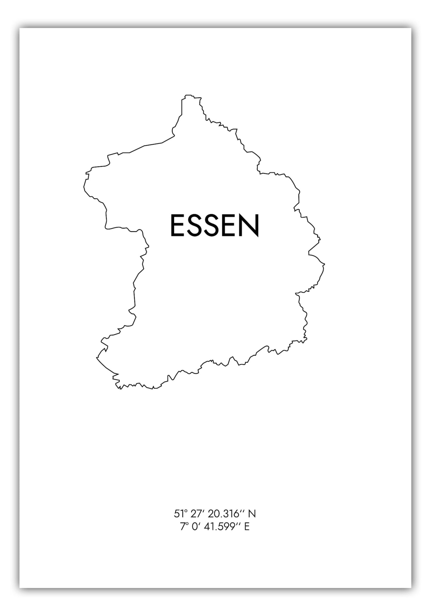 Poster Essen Koordinaten #8