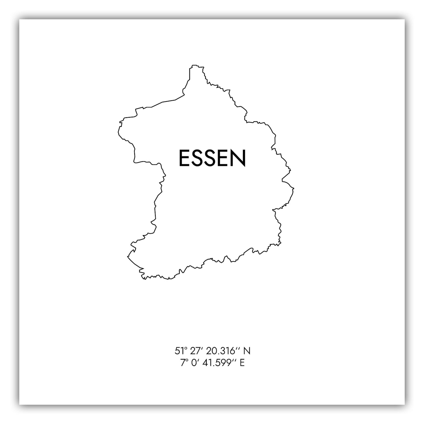 Poster Essen Koordinaten #8