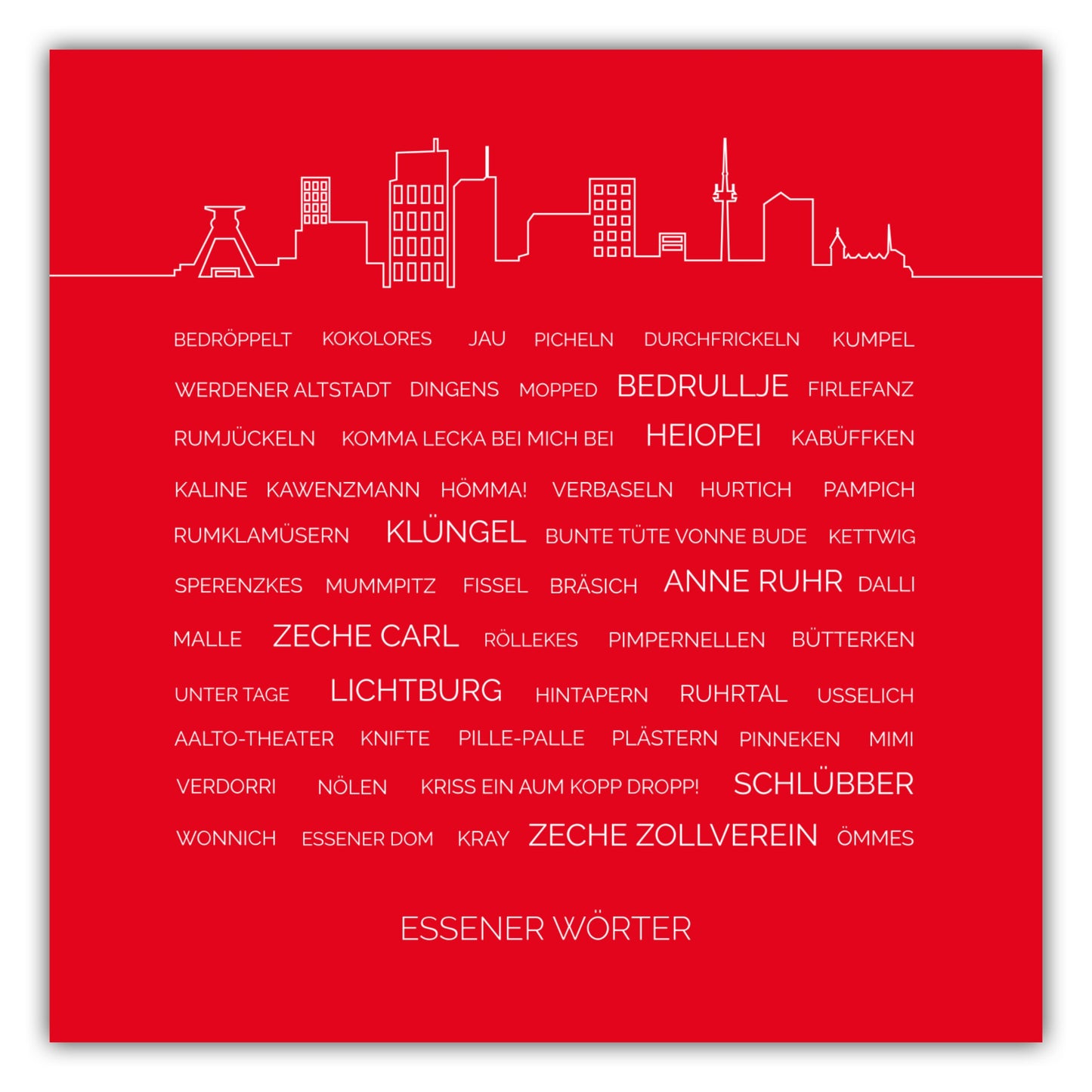 Poster Essener Wörter #1