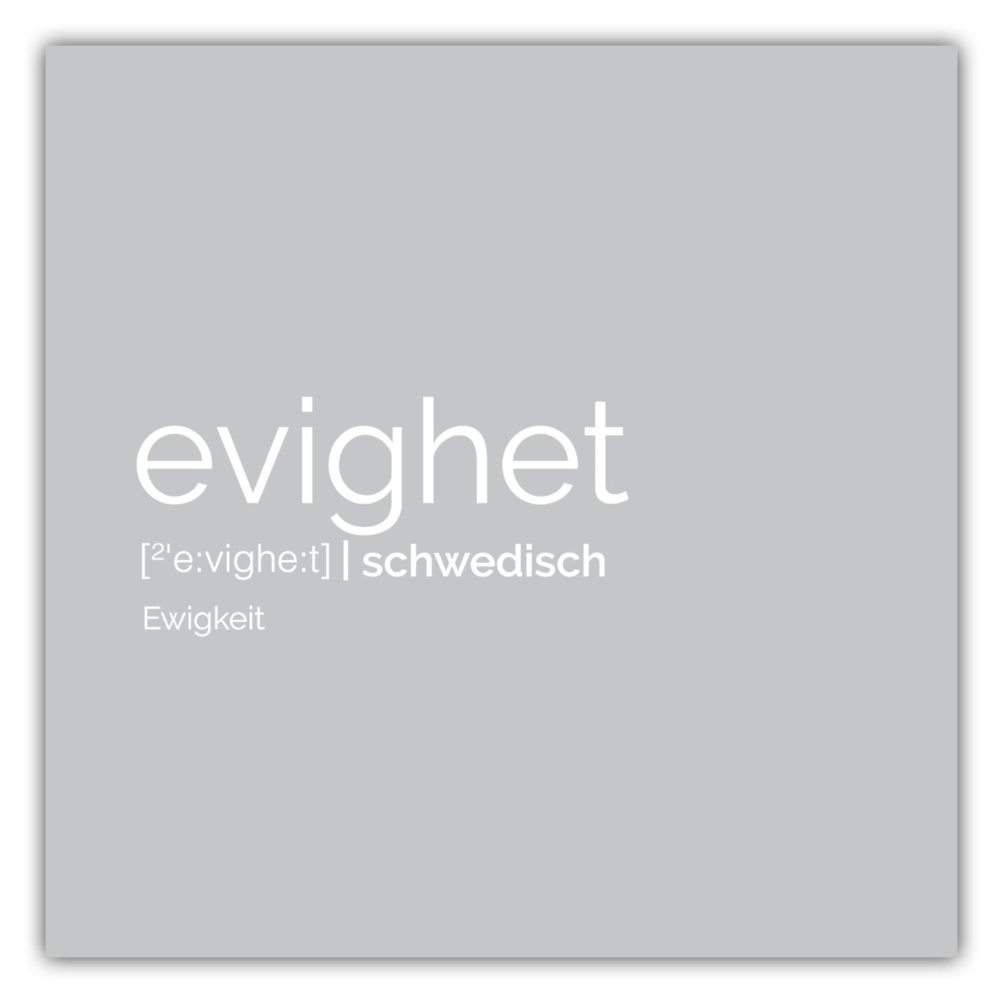 Poster Evighet