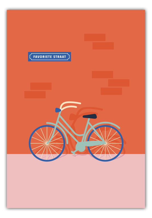 Poster Favoriete Straat - Dreamy Dutch Collection