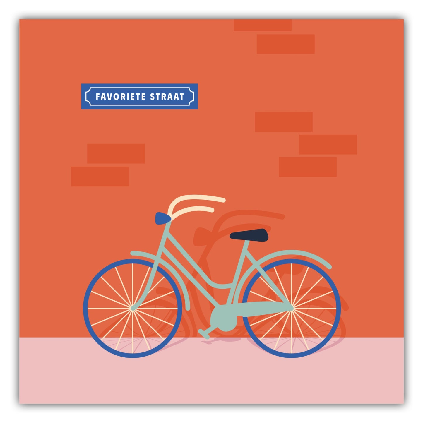 Poster Favoriete Straat - Dreamy Dutch Collection