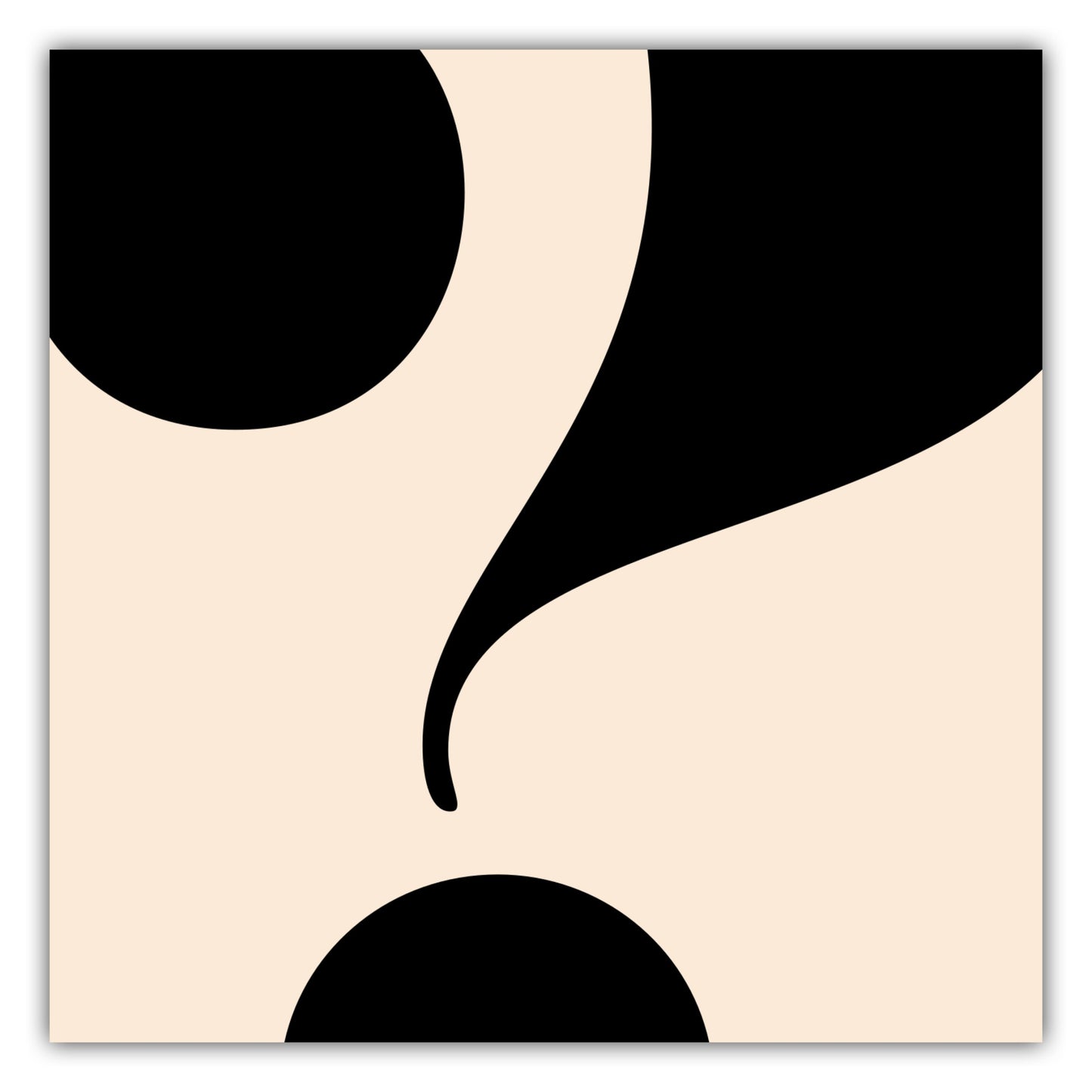 Poster Fragezeichen - Serif