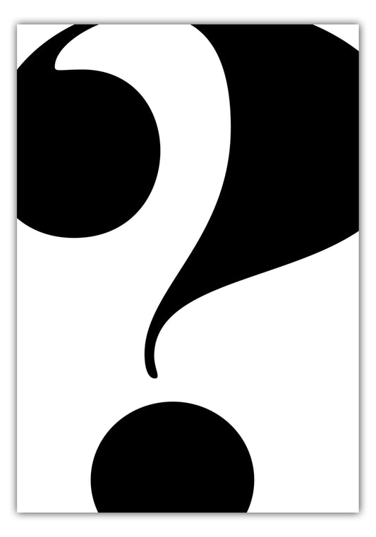 Poster Fragezeichen - Serif