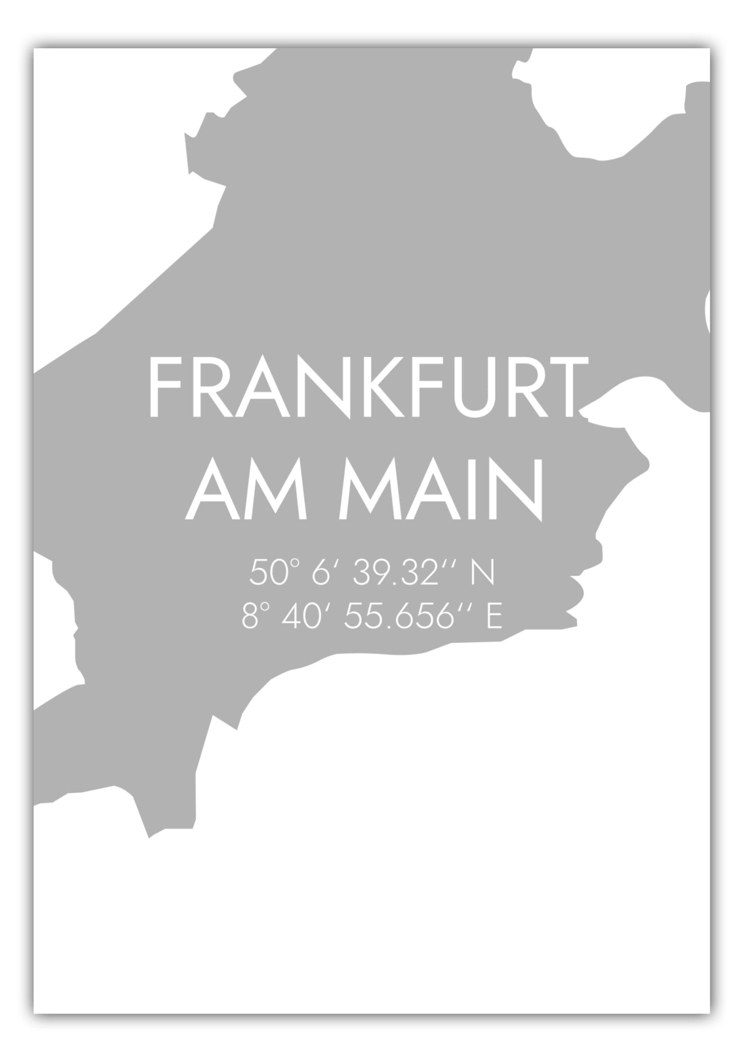 Poster Frankfurt am Main Koordinaten #5