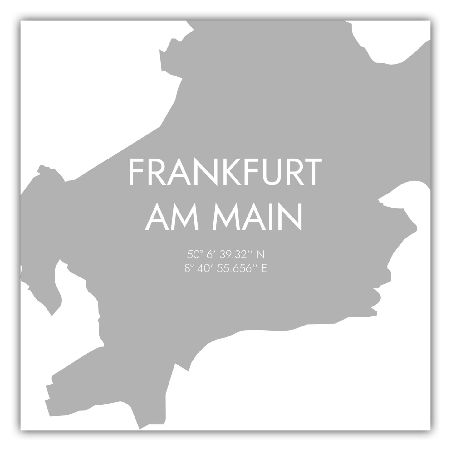 Poster Frankfurt am Main Koordinaten #5