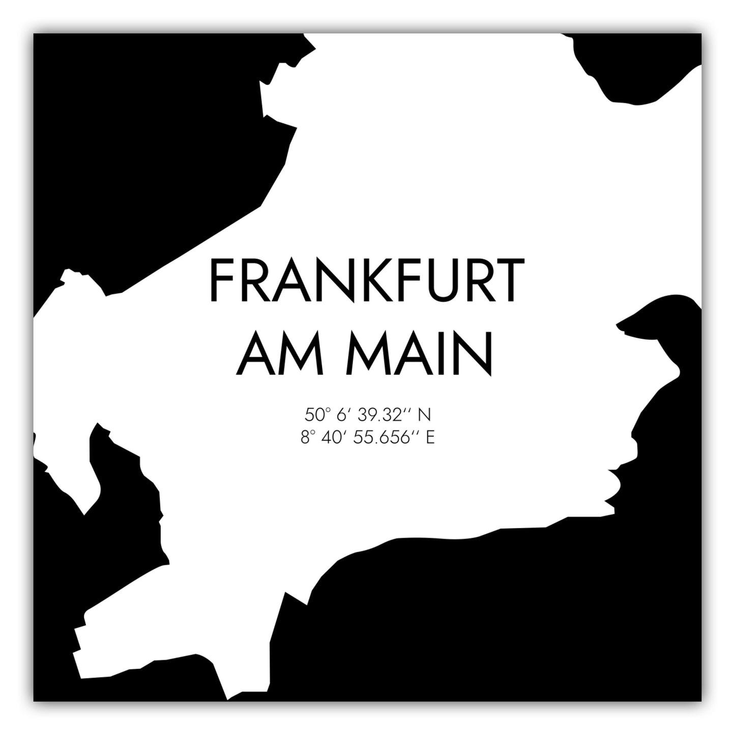 Poster Frankfurt am Main Koordinaten #5