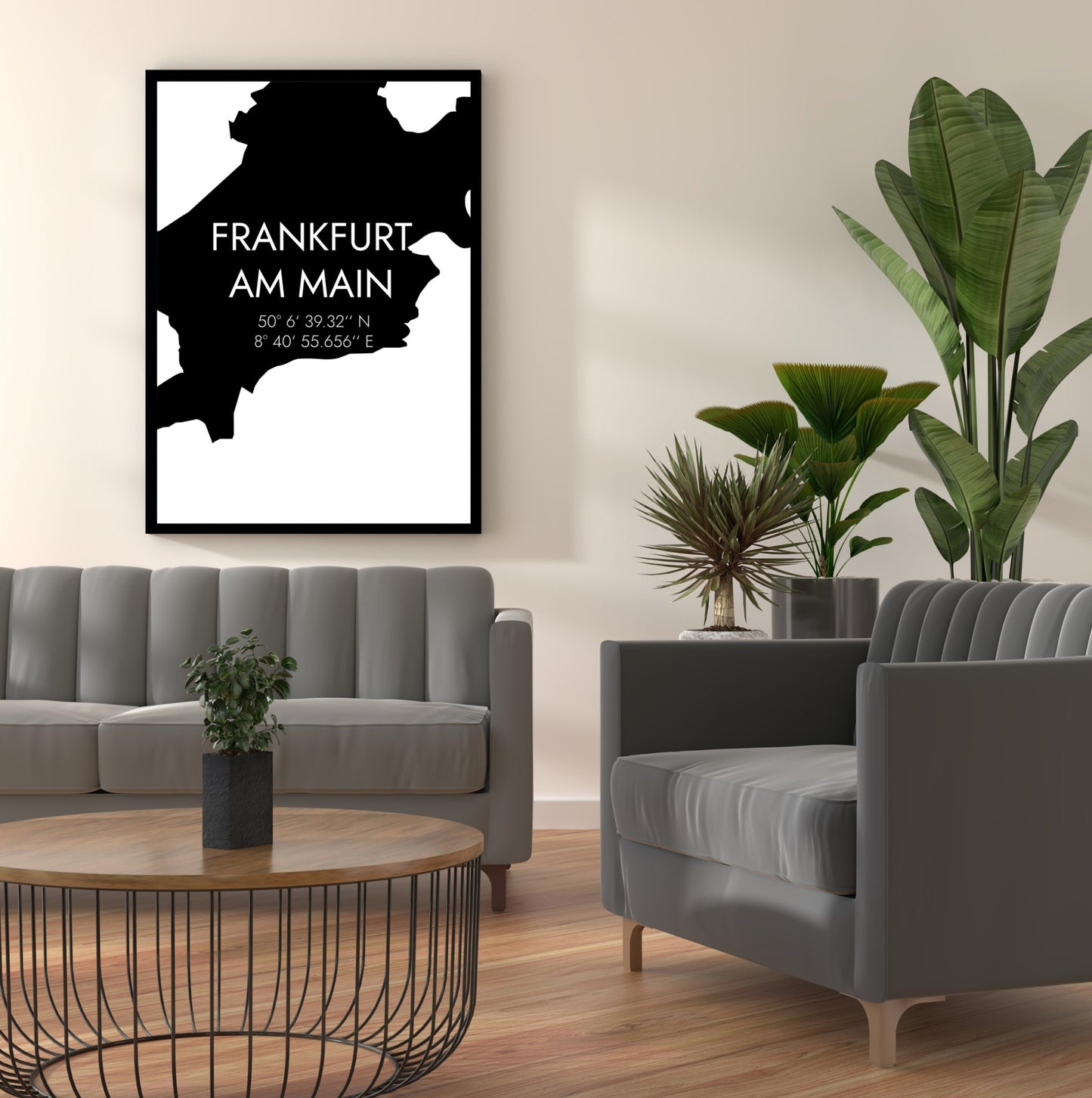 Poster Frankfurt am Main Koordinaten #5