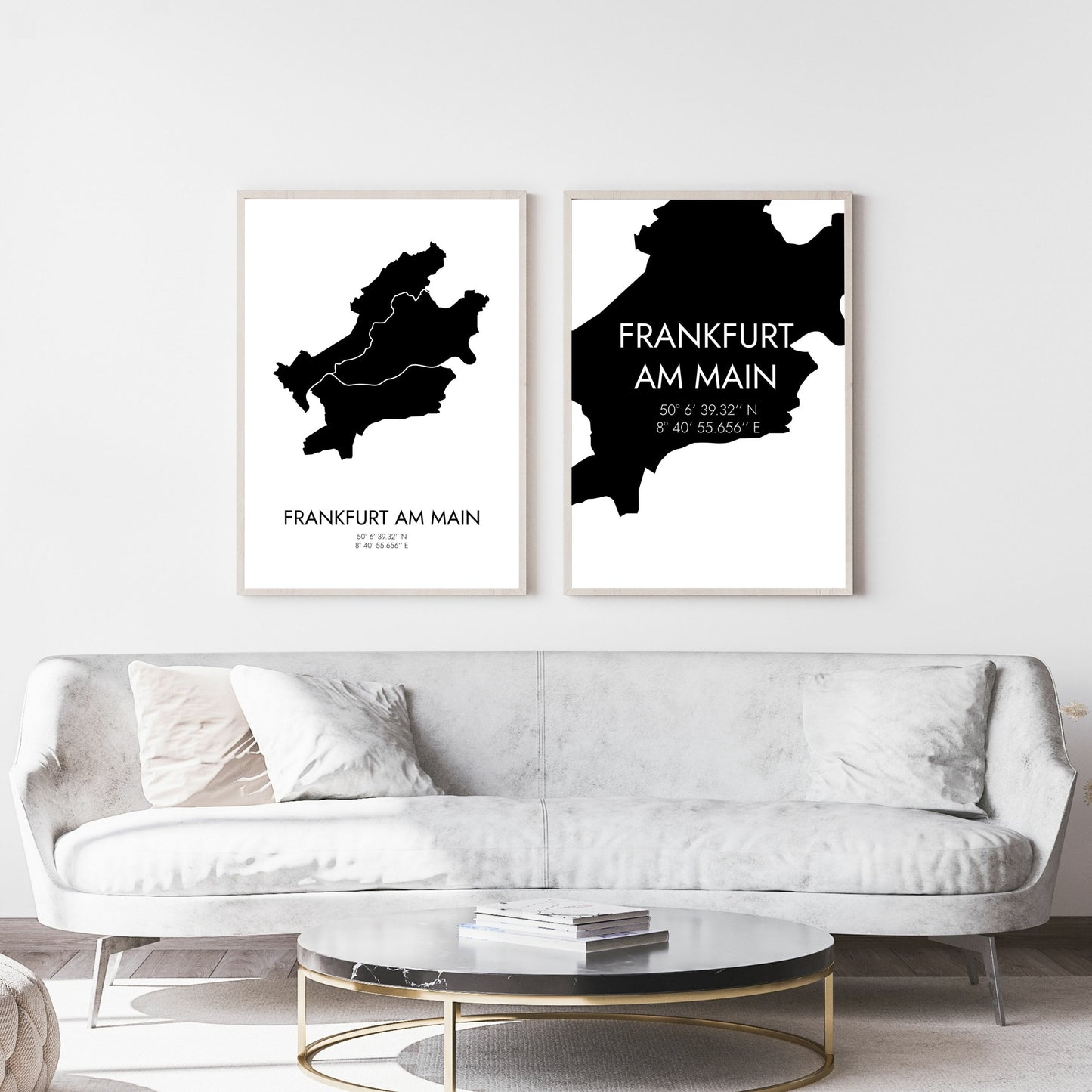 Poster Frankfurt am Main Koordinaten #5