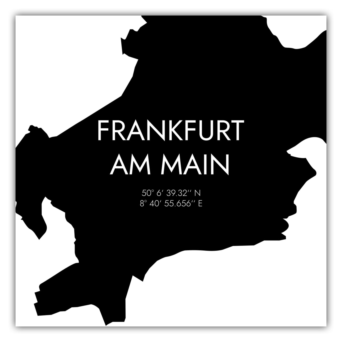Poster Frankfurt am Main Koordinaten #5