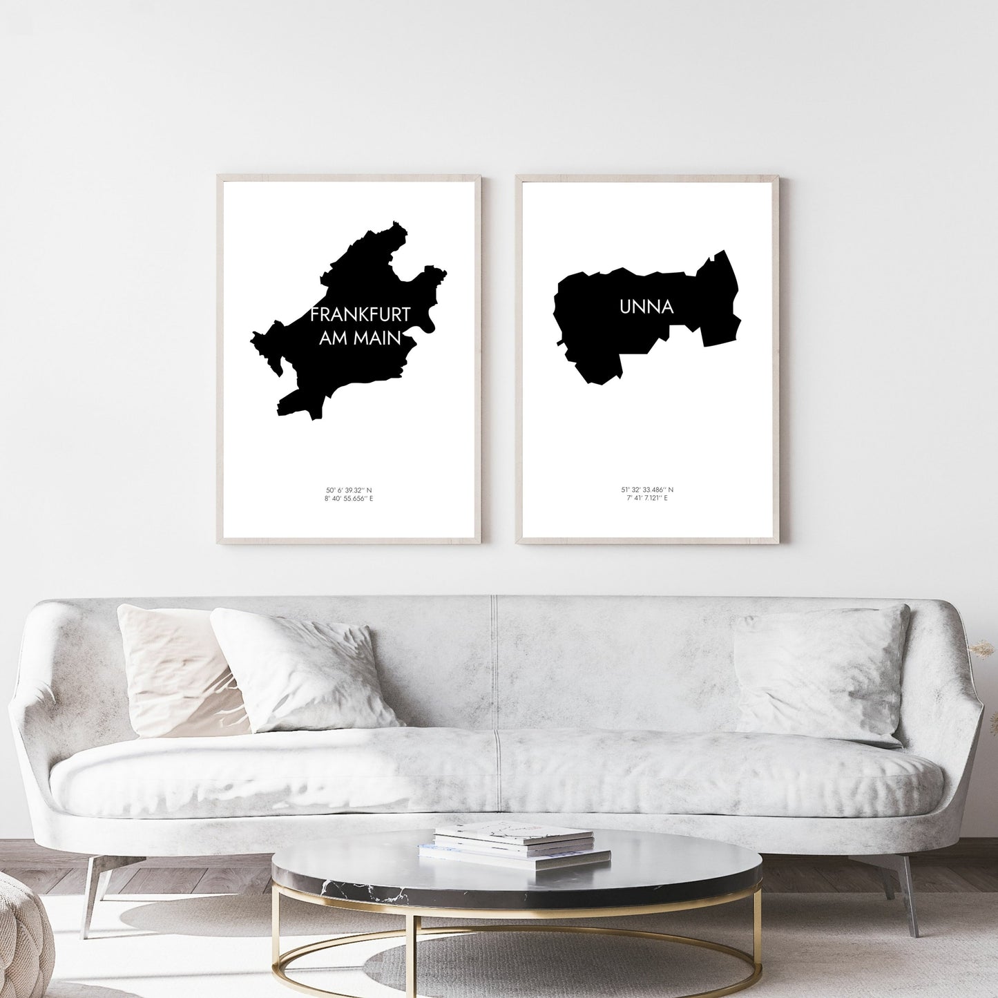 Poster Frankfurt am Main Koordinaten #6