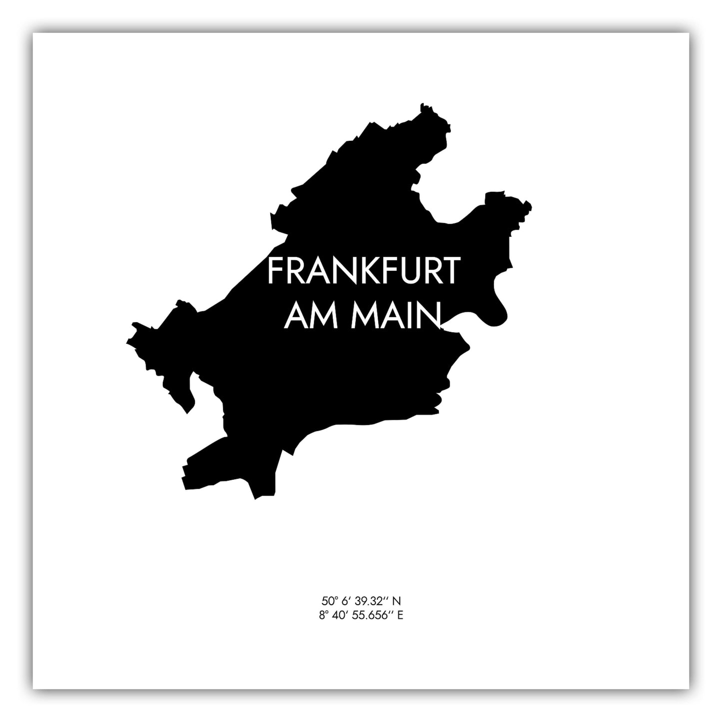 Poster Frankfurt am Main Koordinaten #6