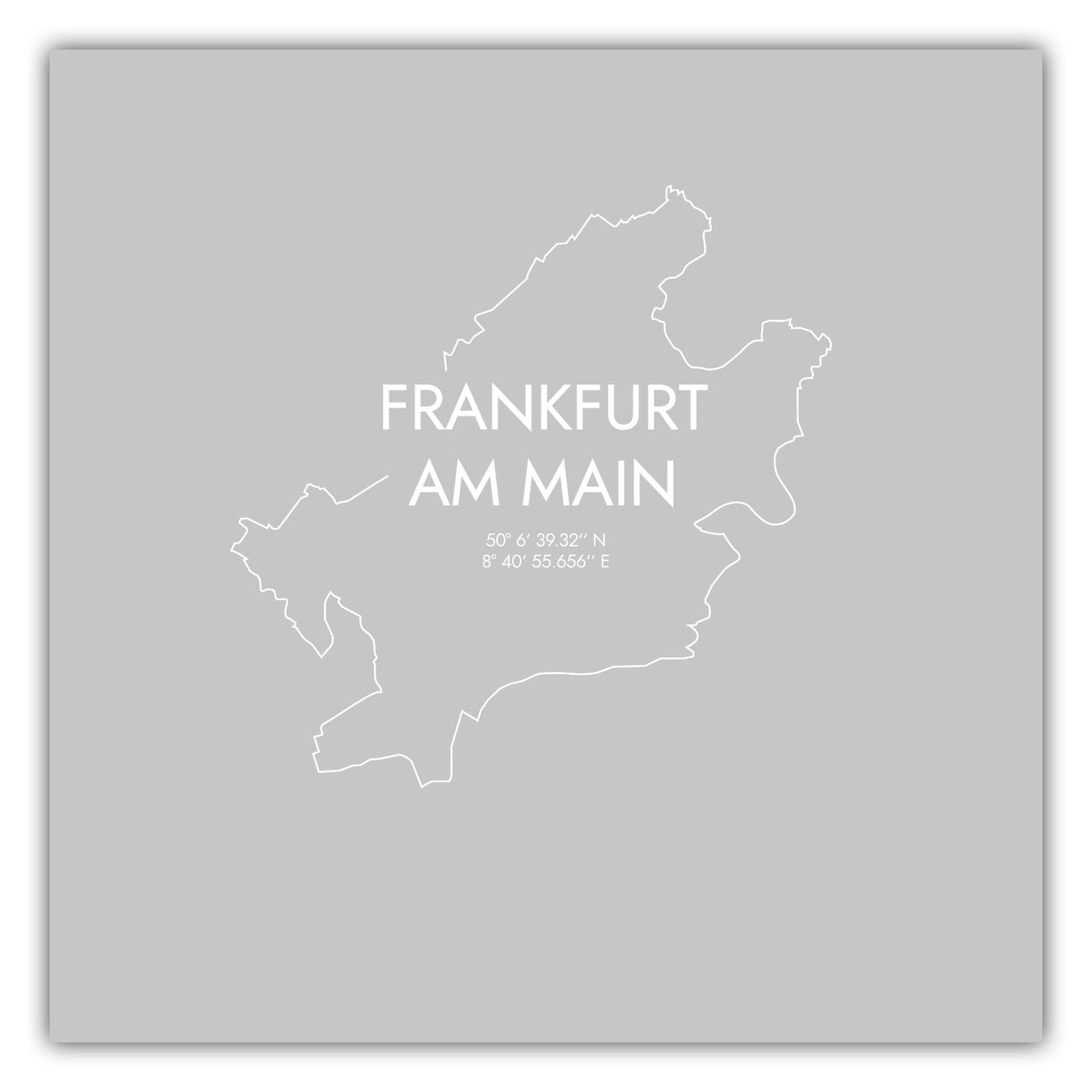 Poster Frankfurt am Main Koordinaten #7