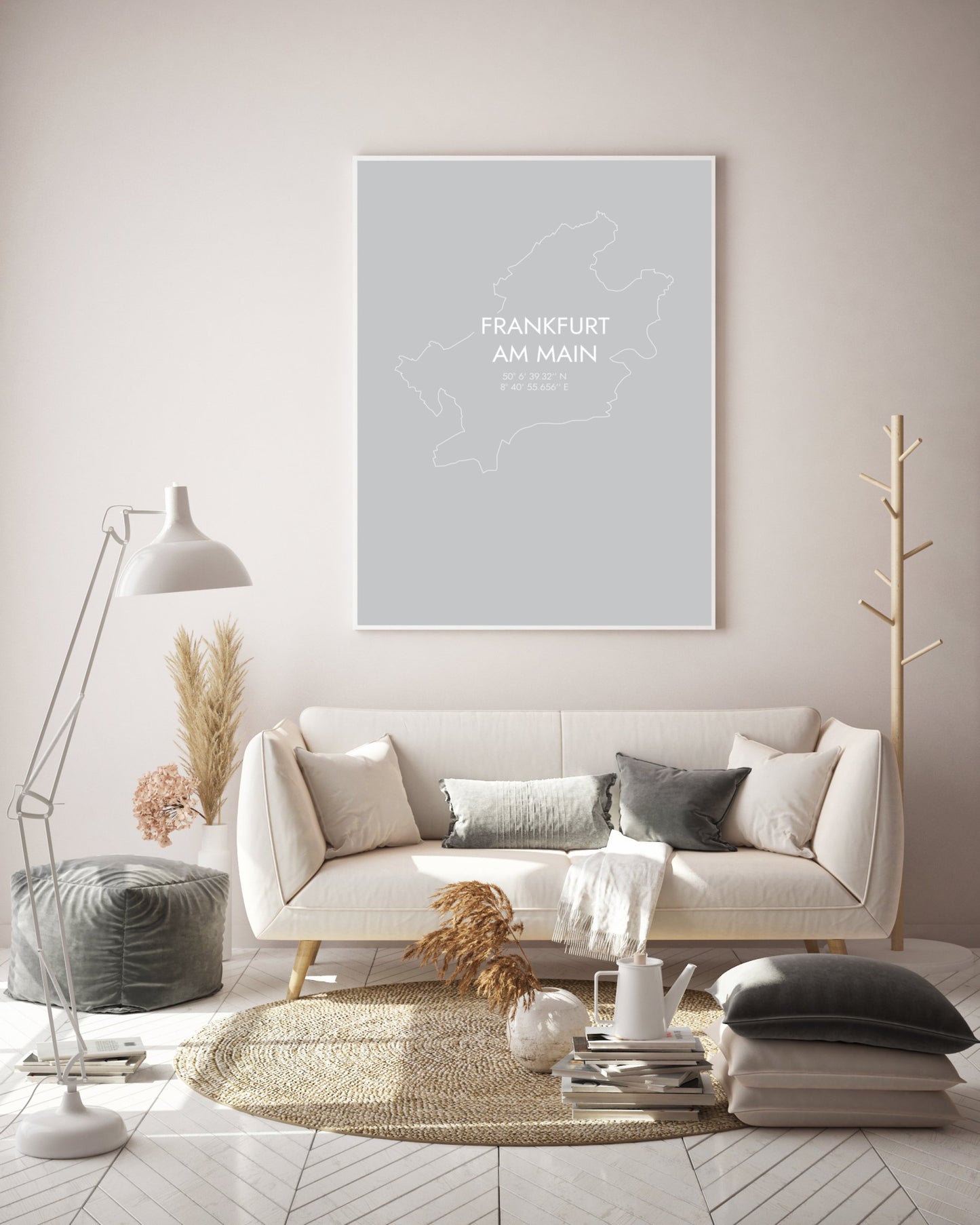 Poster Frankfurt am Main Koordinaten #7