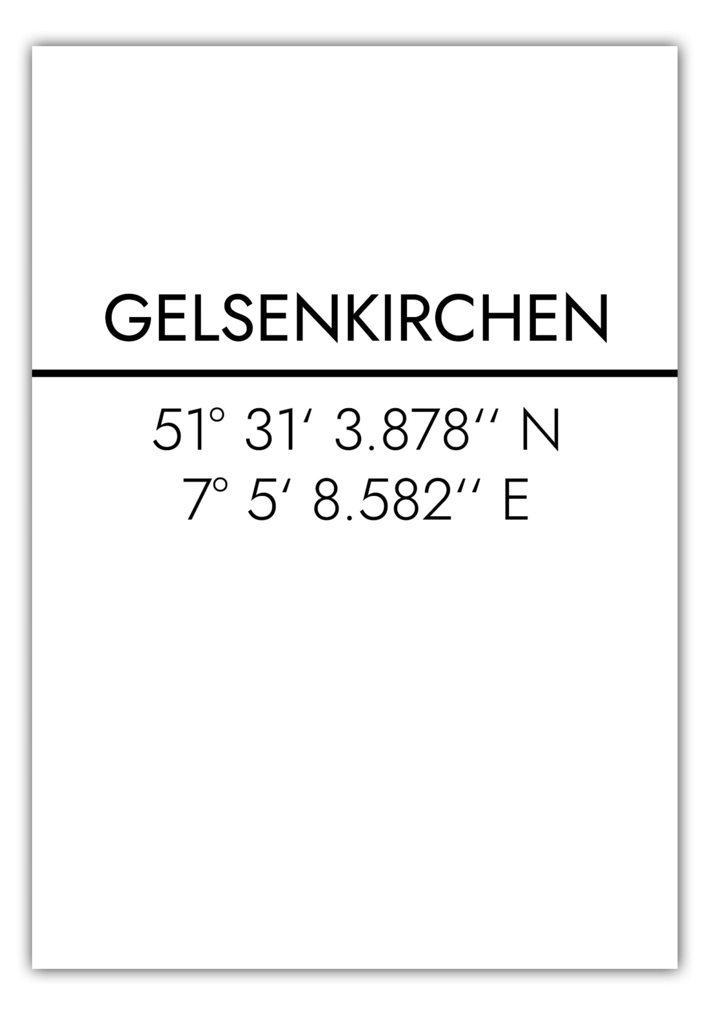 Poster Gelsenkirchen Koordinaten #2
