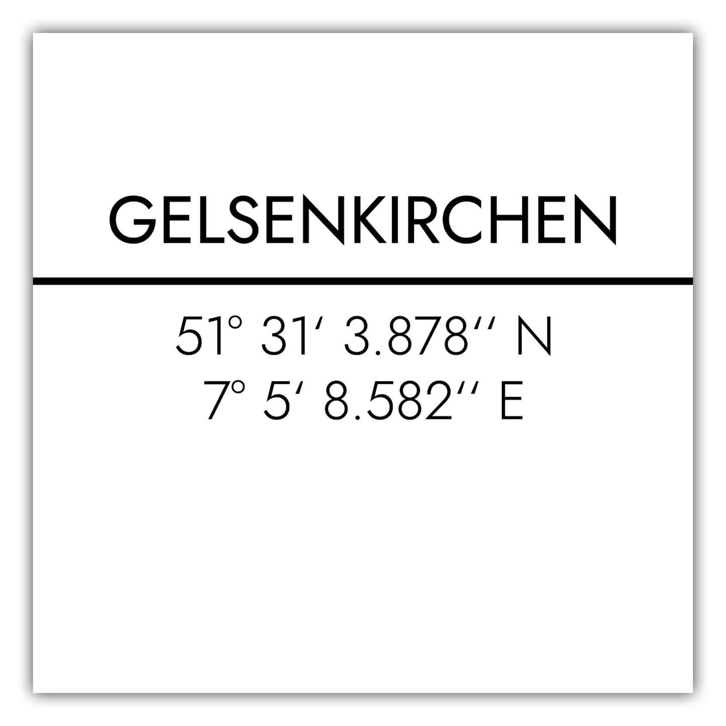 Poster Gelsenkirchen Koordinaten #2