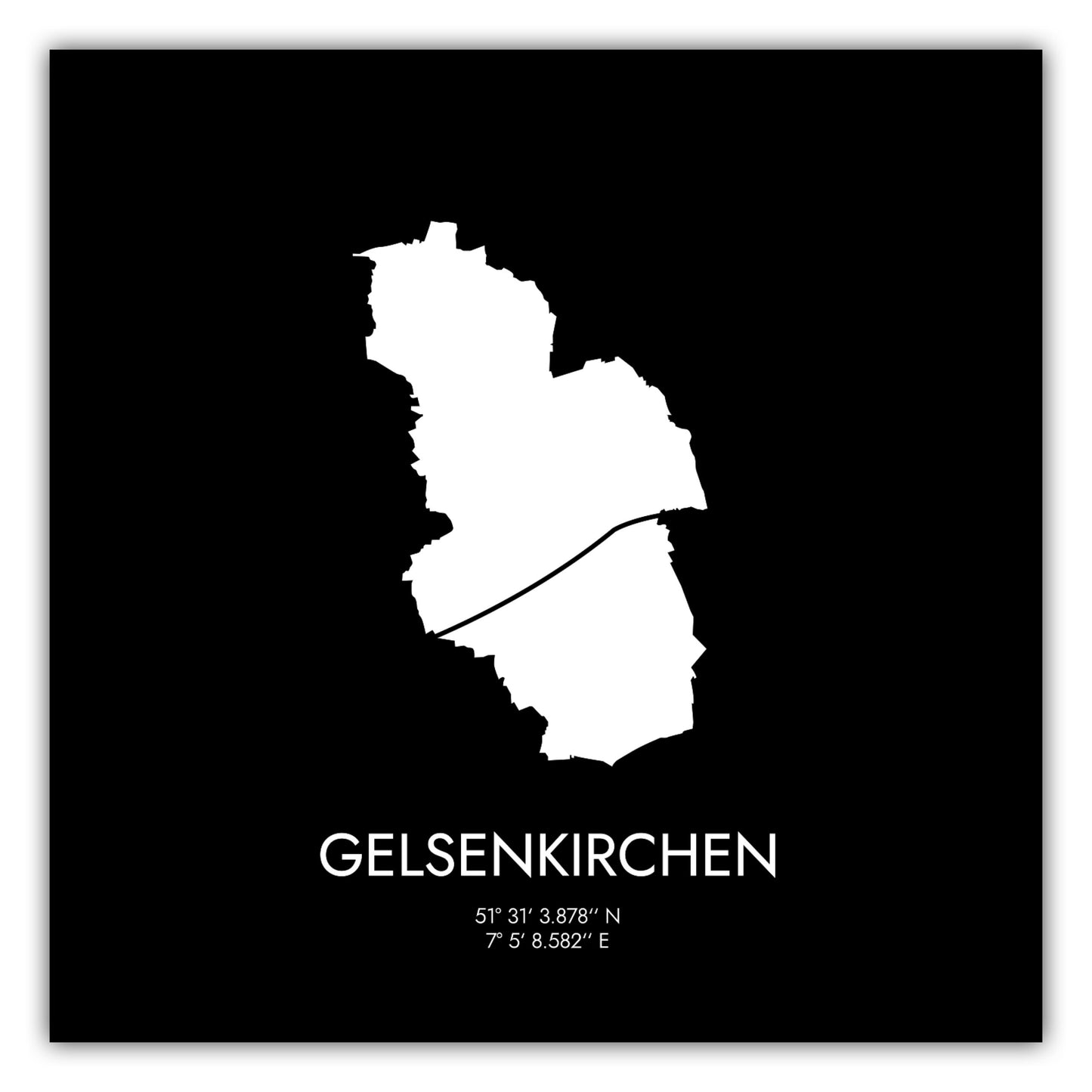 Poster Gelsenkirchen Koordinaten #3