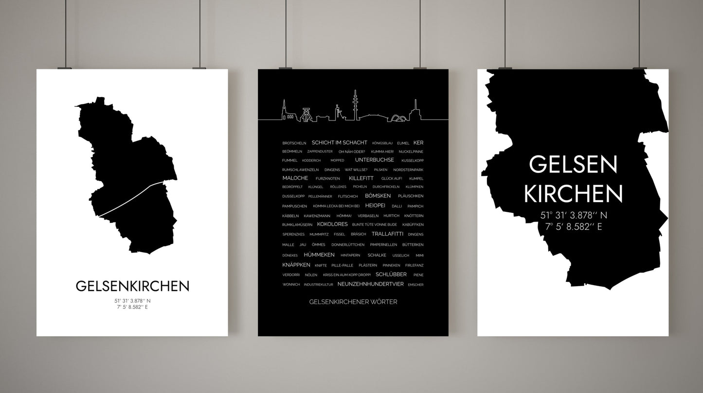 Poster Gelsenkirchen Koordinaten #5