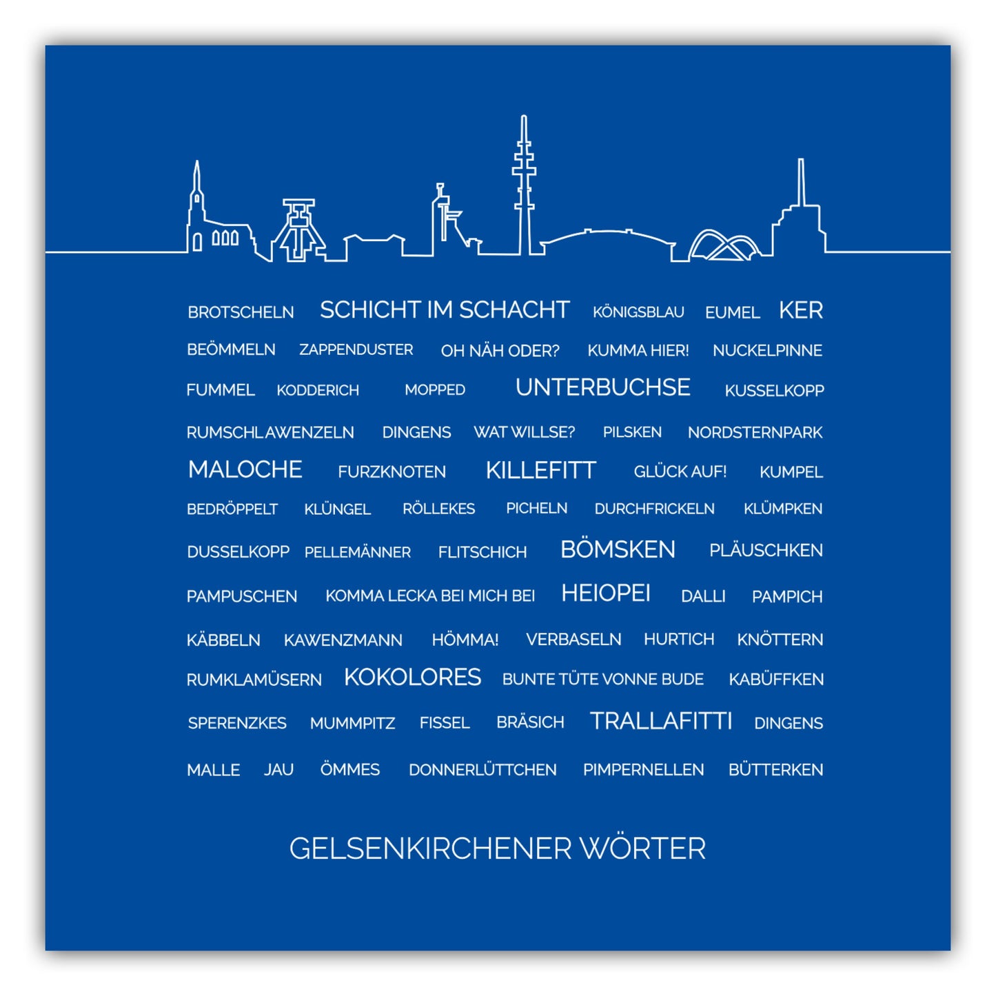 Poster Gelsenkirchener Wörter #1