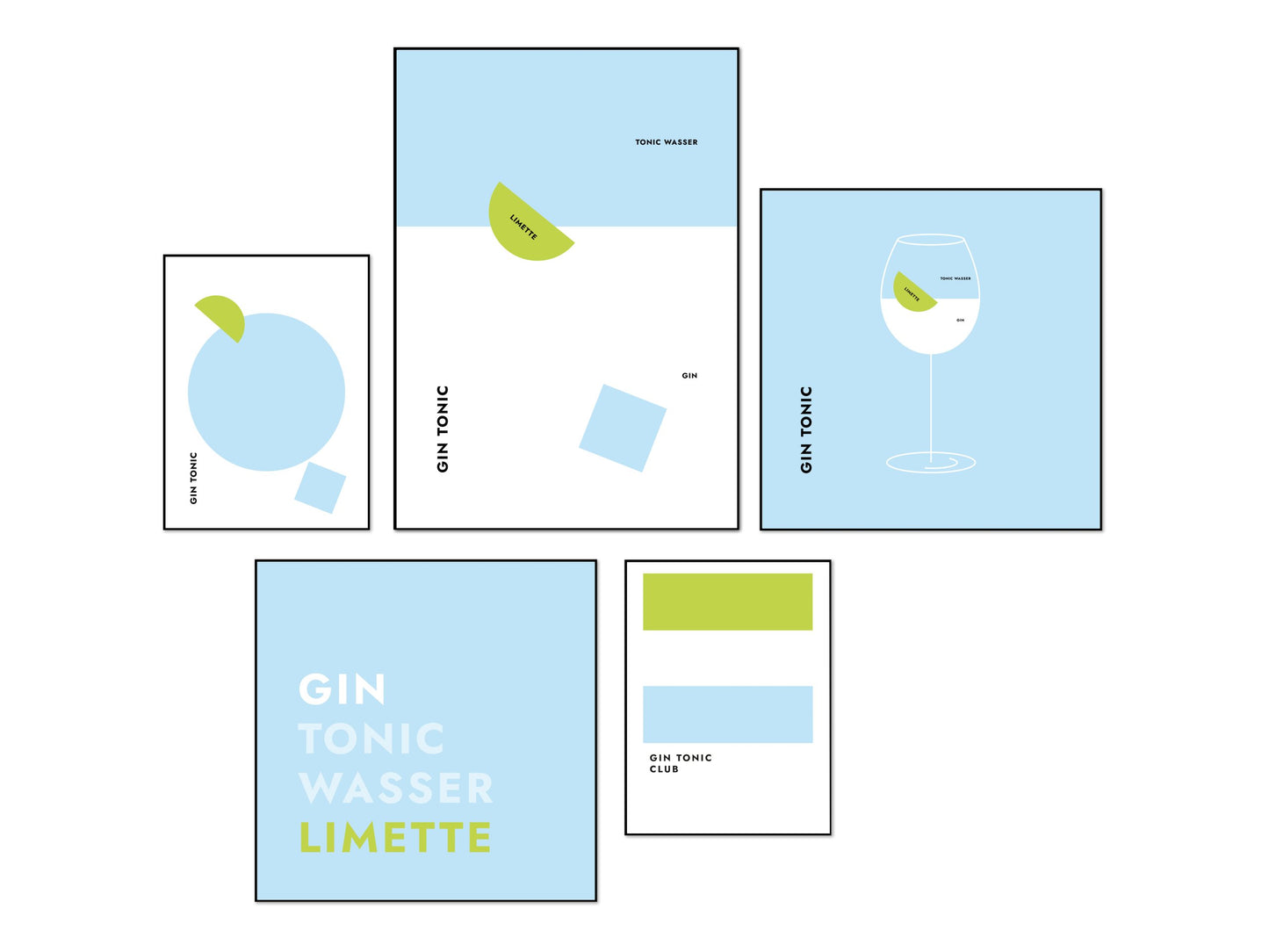 Poster Gin Tonic Club (Limette)